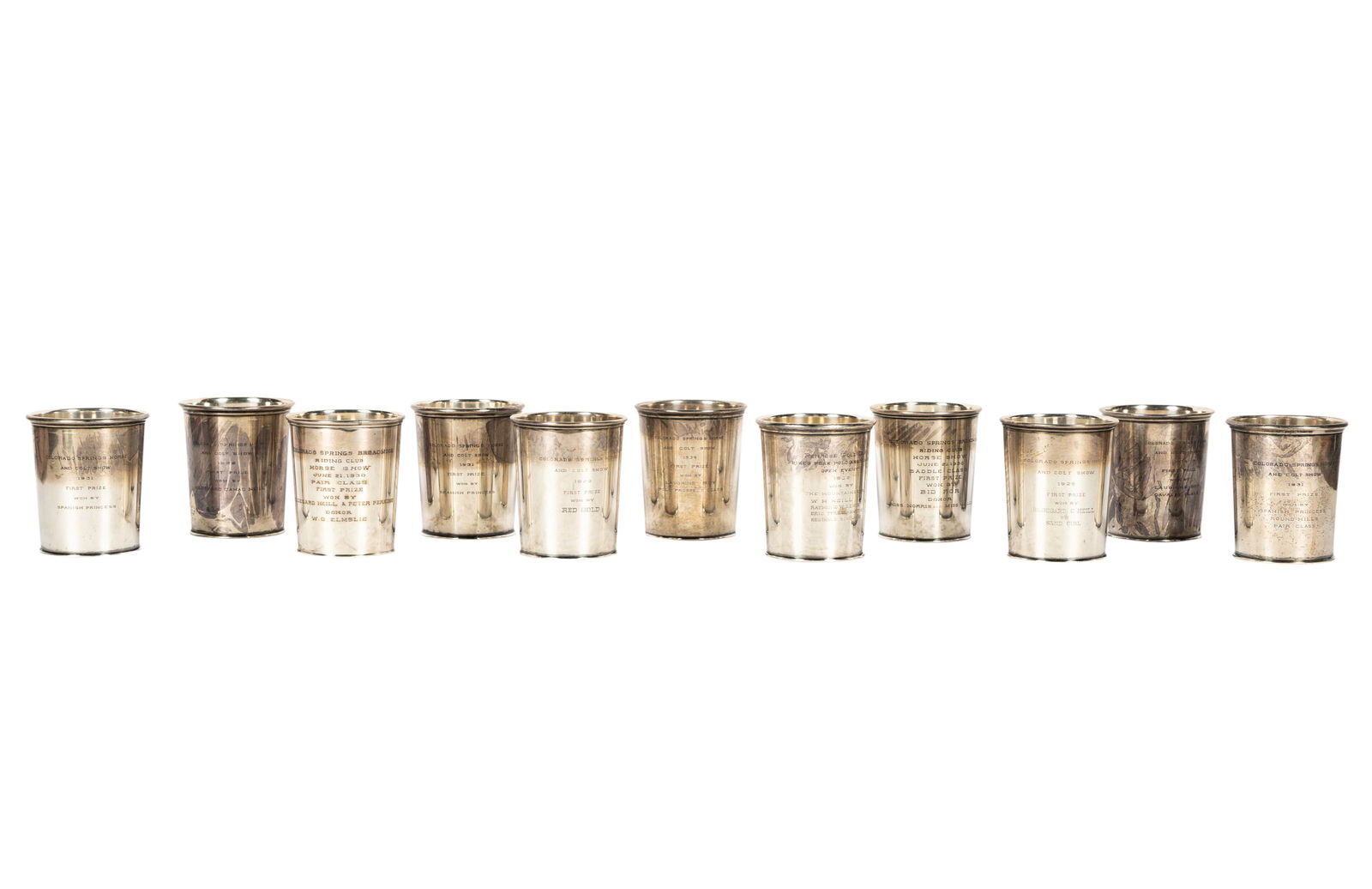 Set of Wallace Sterling Trophy Julep Cups (1 of 7)
