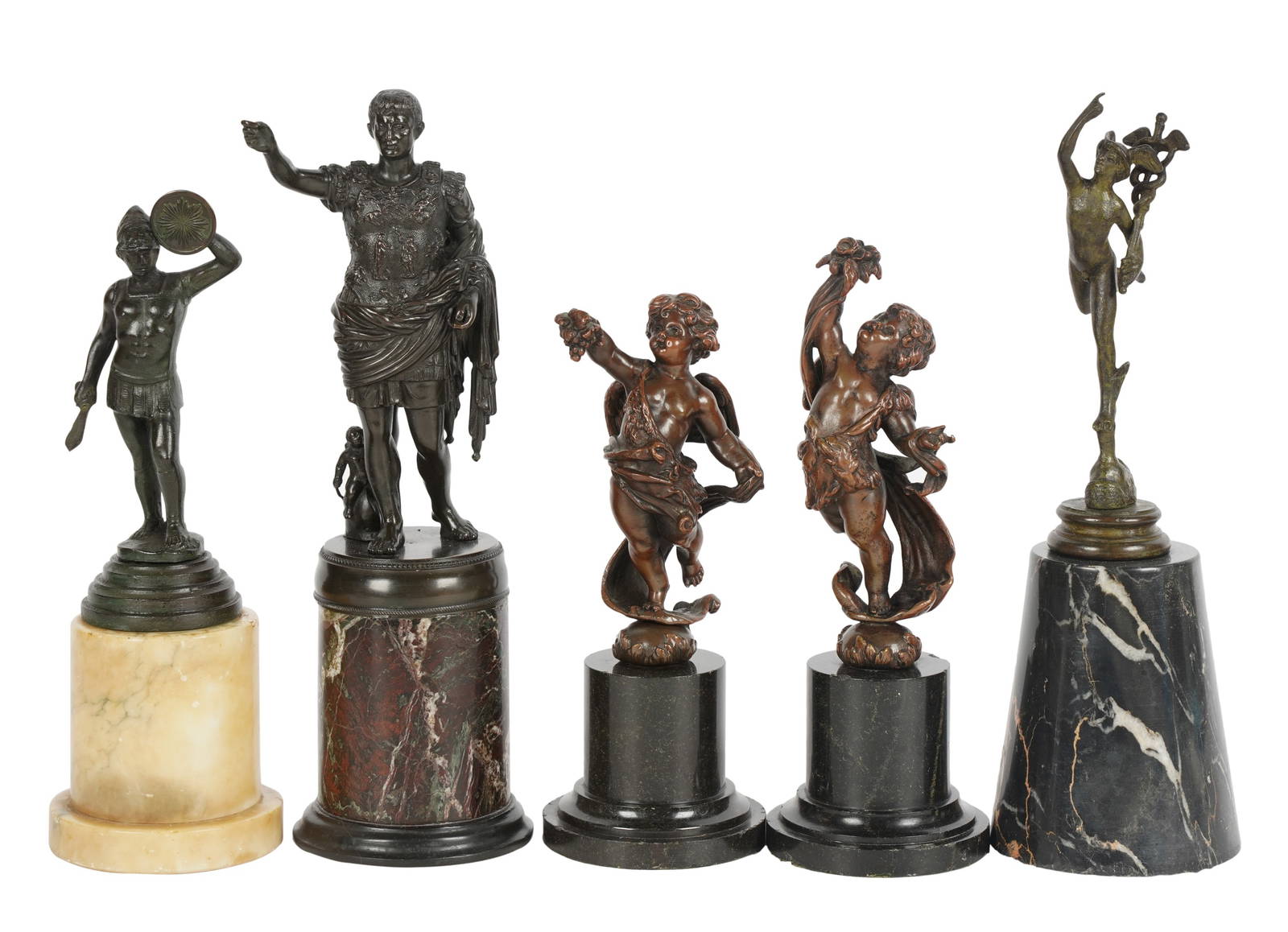 Five Italian Bronze Sculptures Auction
