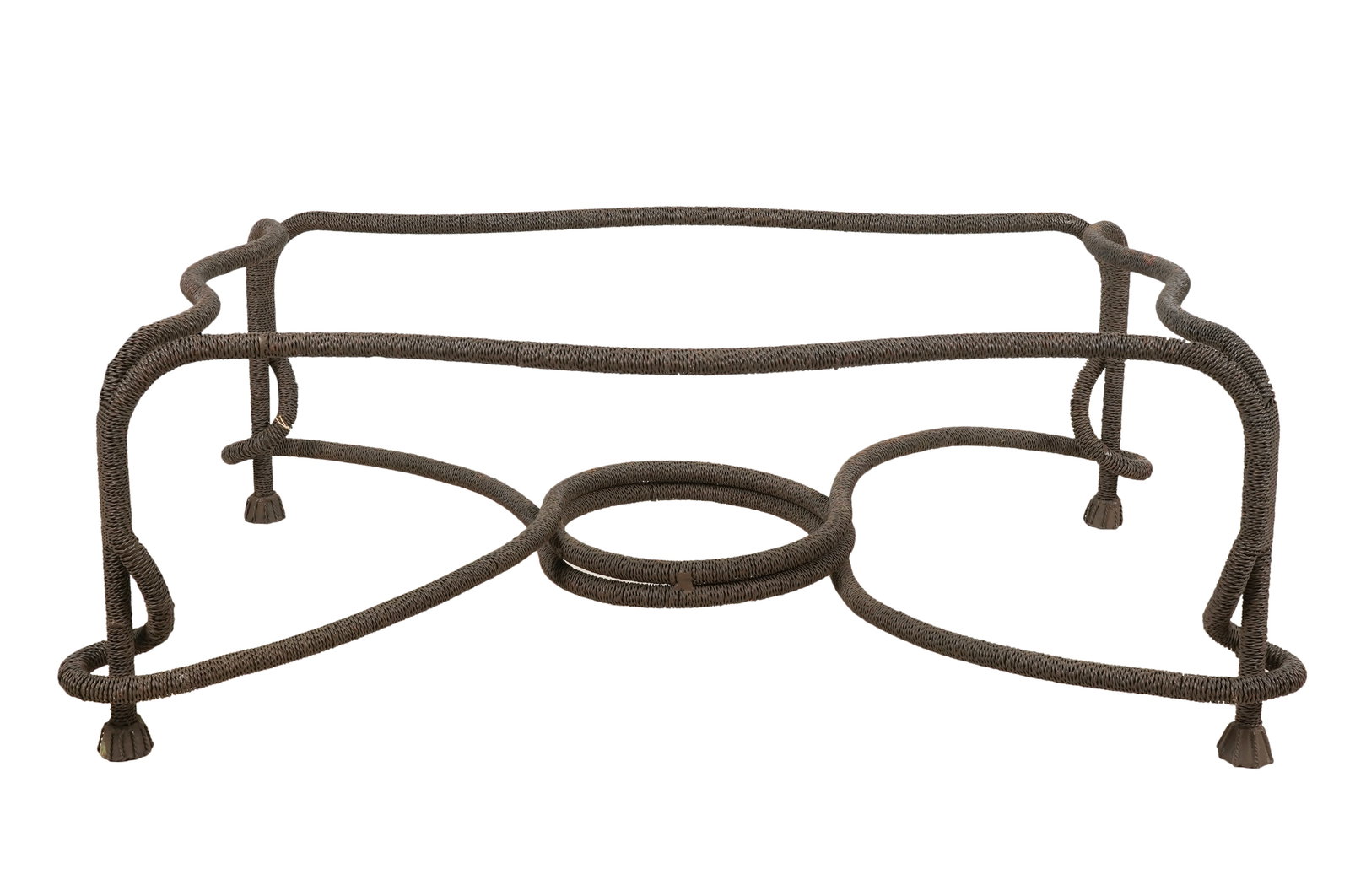 Metal Faux Rope Coffee Table Base (1 of 7)
