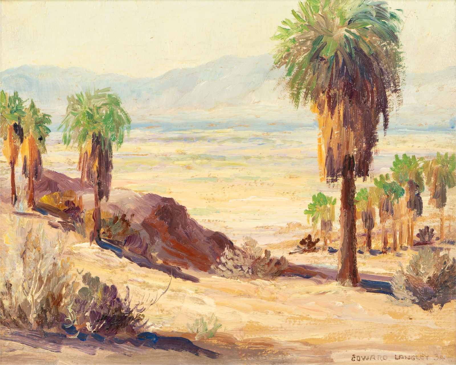 Edward Marion Langley (1870-1949): Southern California Desert Landscape (1 of 7)