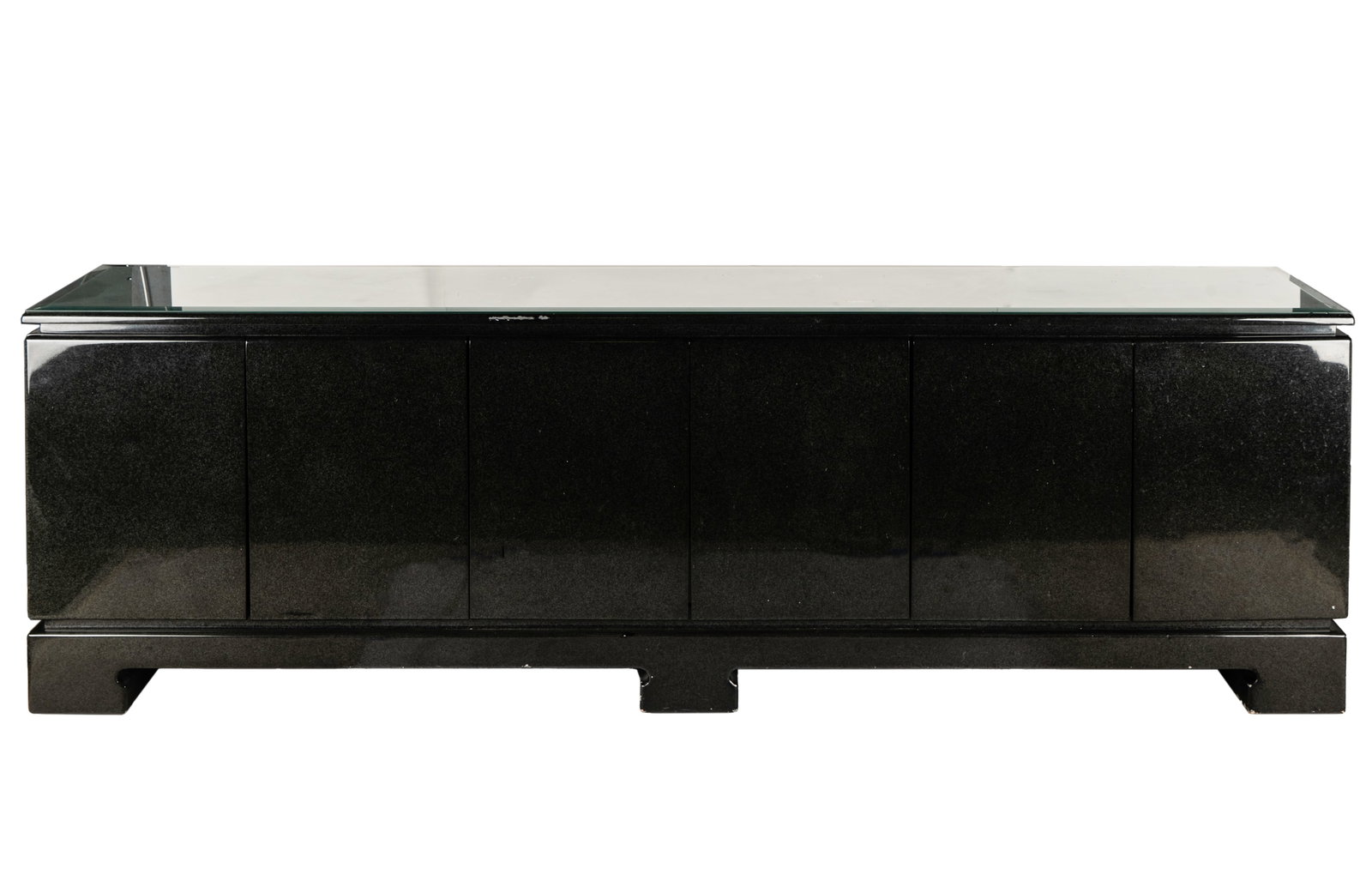 Asian-Inspired Modernist Black-Lacquered Sideboard (1 of 16)