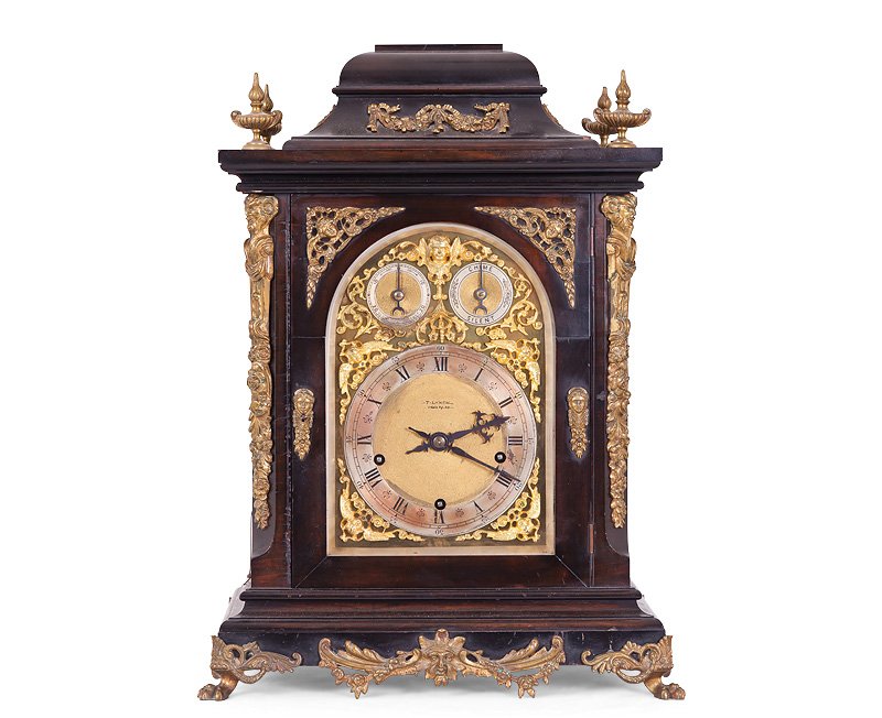 REGENCY WALNUT BRACKET CLOCK
