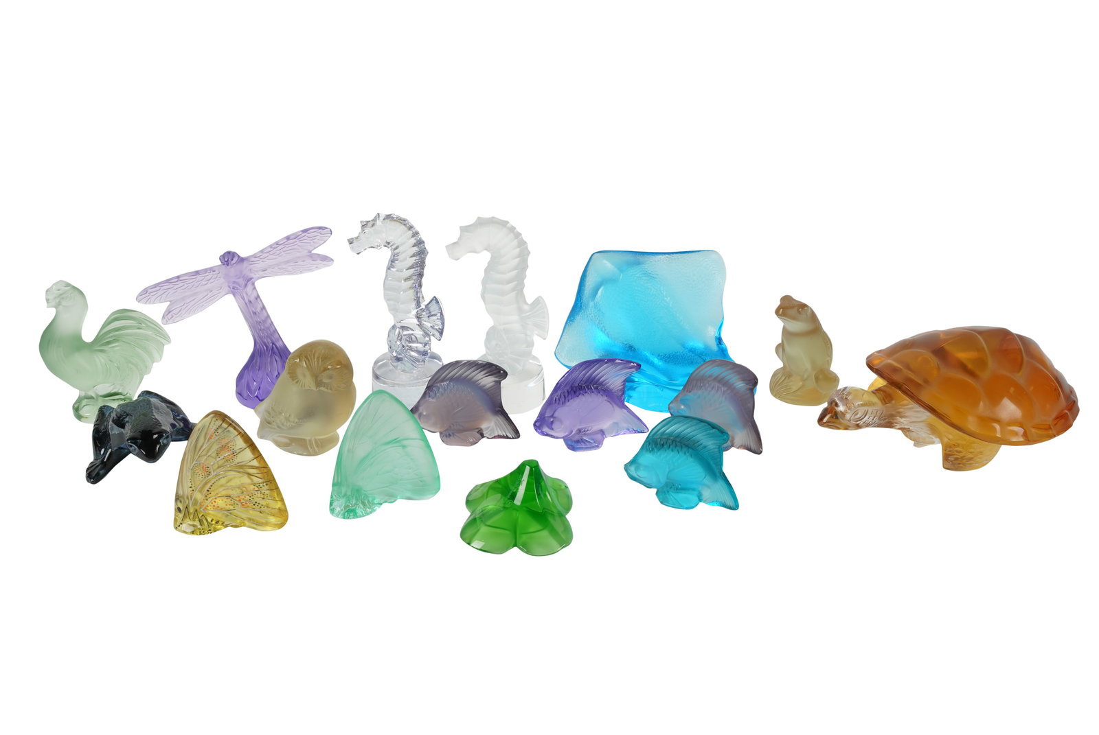 Collection of Lalique Molded Glass Animal Figures (1 of 13)