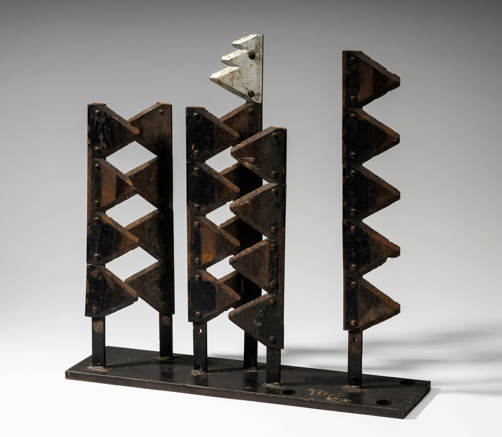 Mathias Goeritz (1915-1990): Untitled: metal signed to base 20 x 19 3/4 x 5 in. (50.8 x 50.2 x 12.7 cm.)