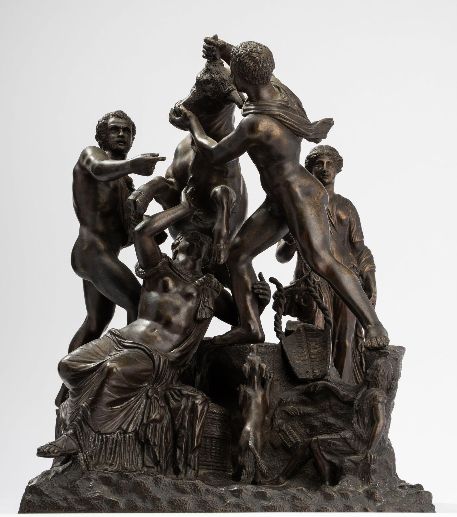 Continental Bronze Figural Group: The Farnese Bull (1 of 14)