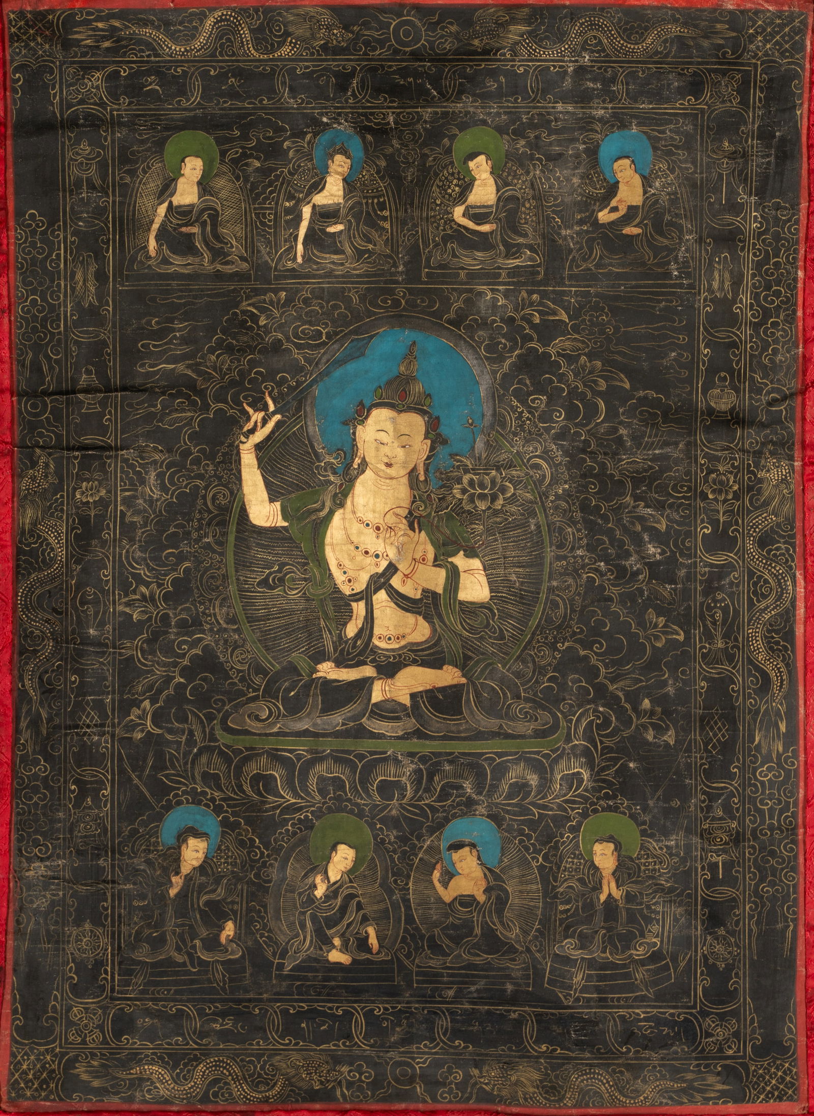Tibetan Thangka Silk Scroll (1 of 20)