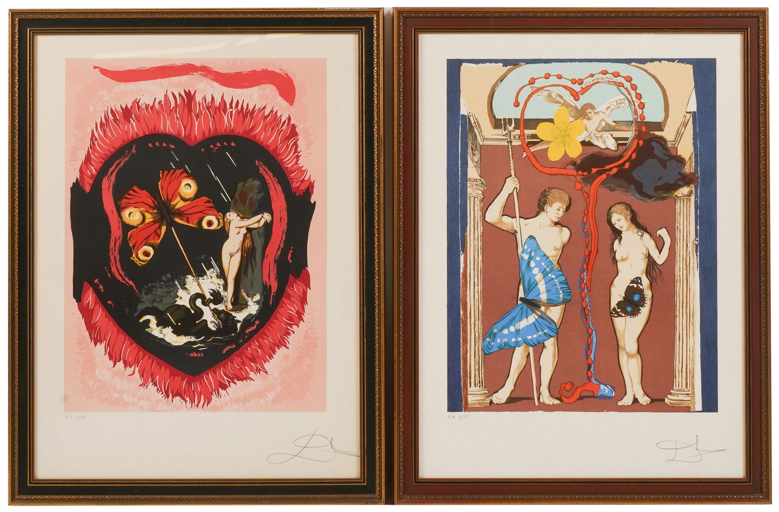 After Salvador Dali (1904 - 1989): Triomphe De L'Amour (Two Works) (1 of 10)