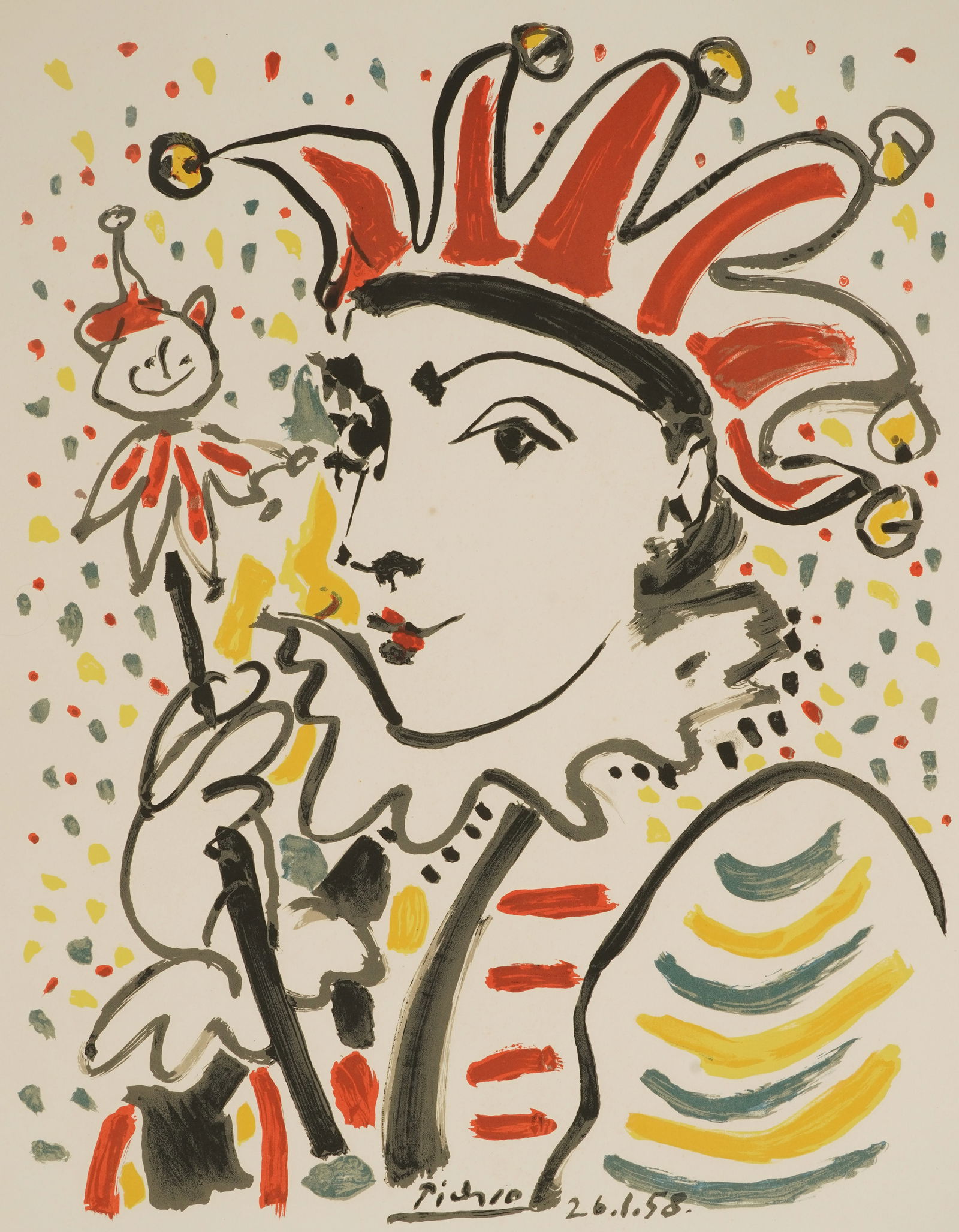 After Pablo Picasso (1881-1973): La Folie (The Jester) (1 of 9)
