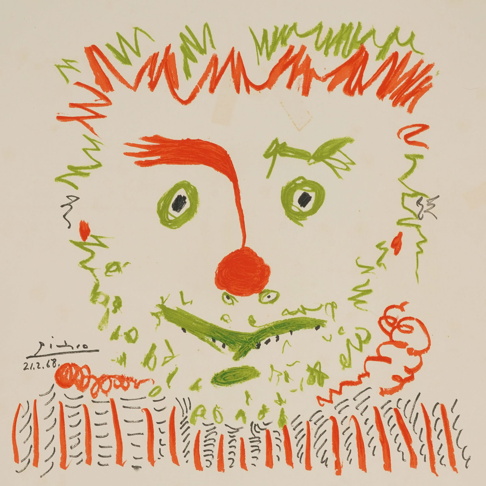 After Pablo Picasso (1881-1973): Clown (1 of 8)