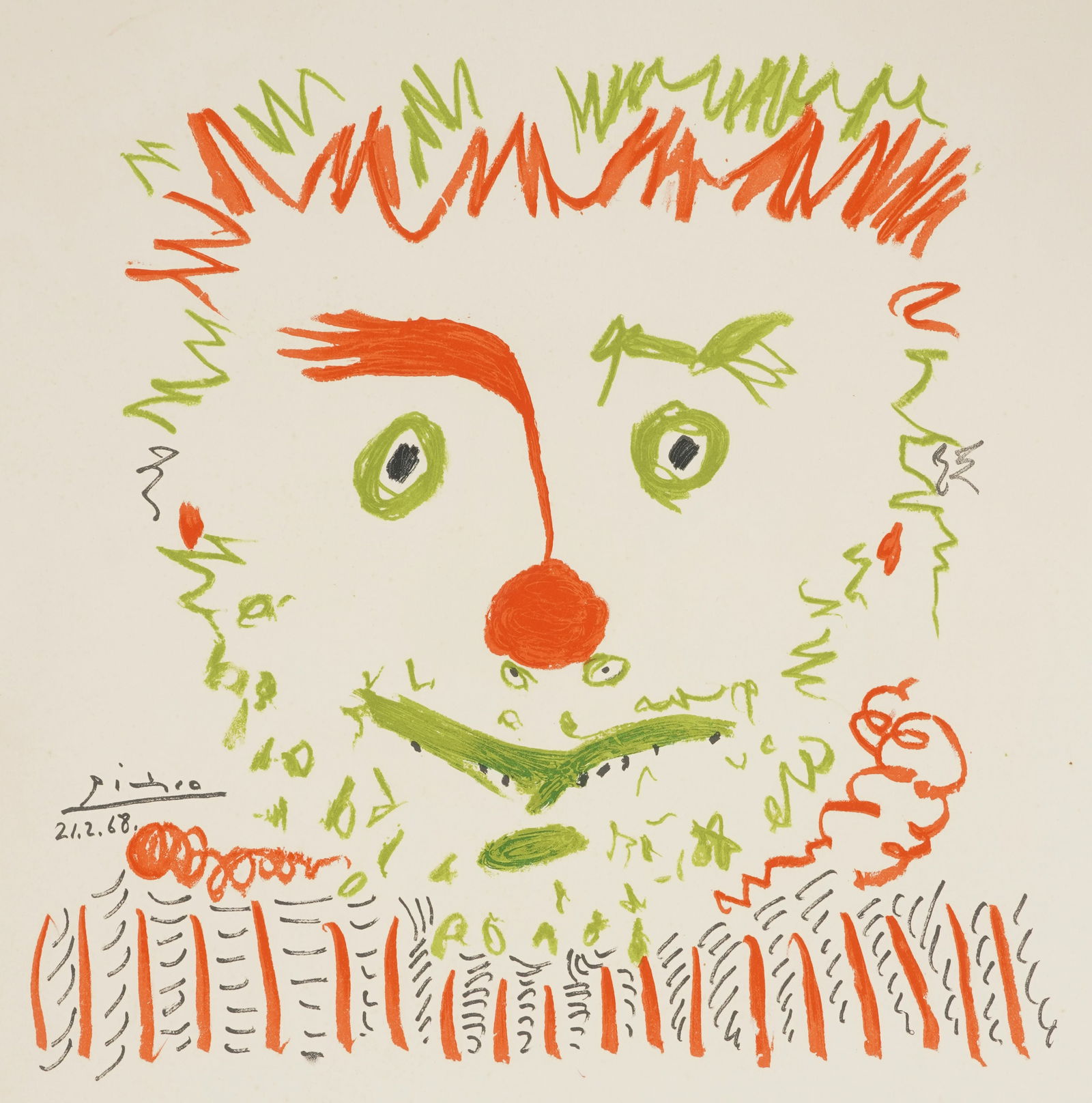 After Pablo Picasso (1881-1973): Clown (1 of 7)