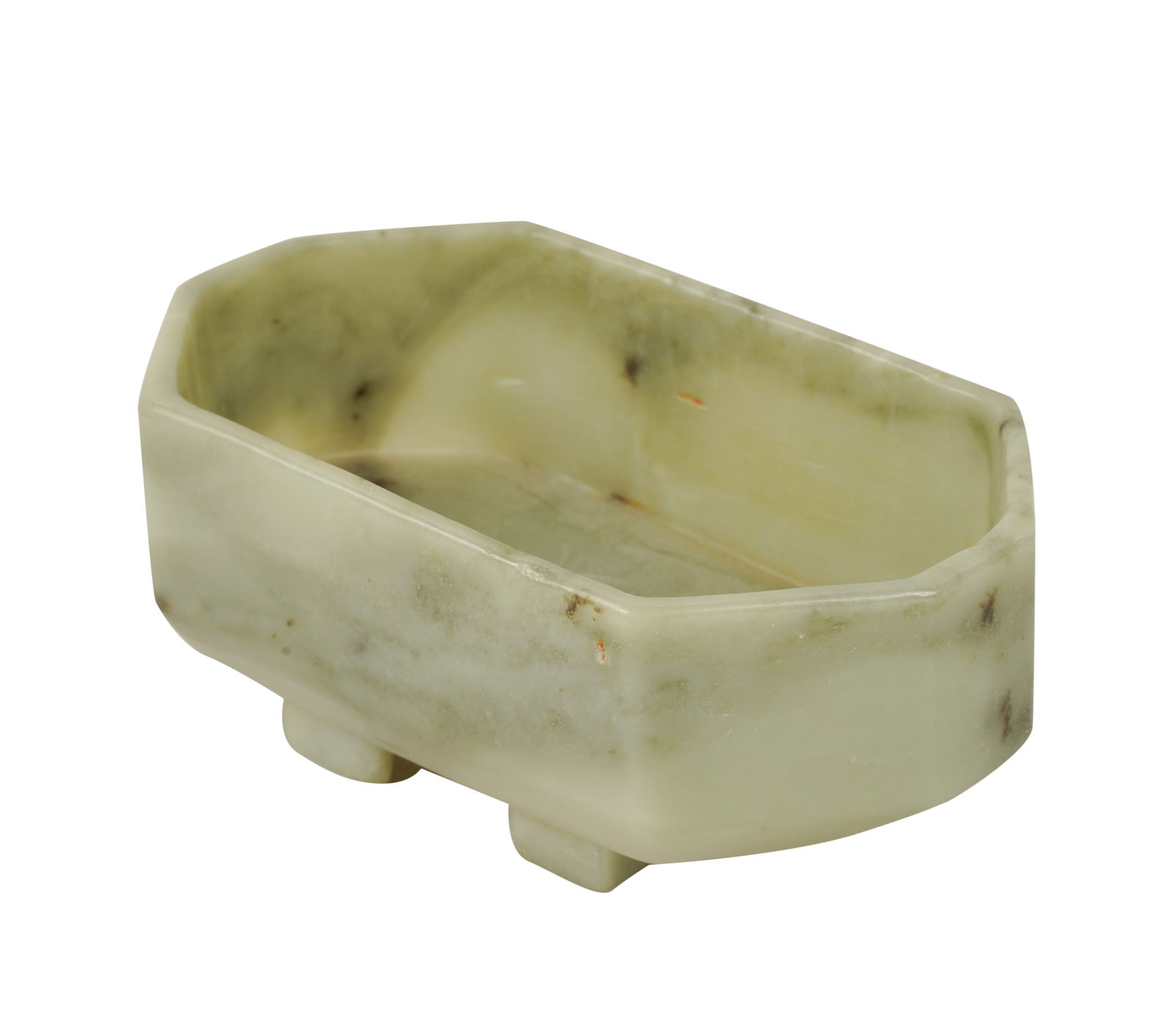 Chinese Carved Jadeite Brush Washer (1 of 6)