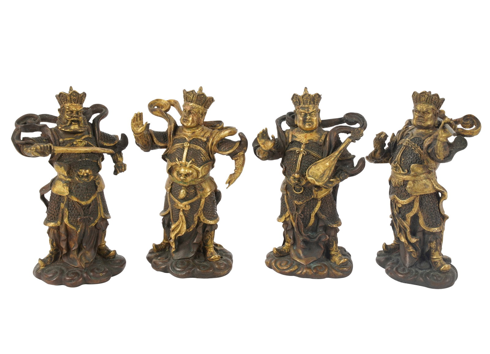 Set of Chinese Bronze Warrior Figures (1 of 10)