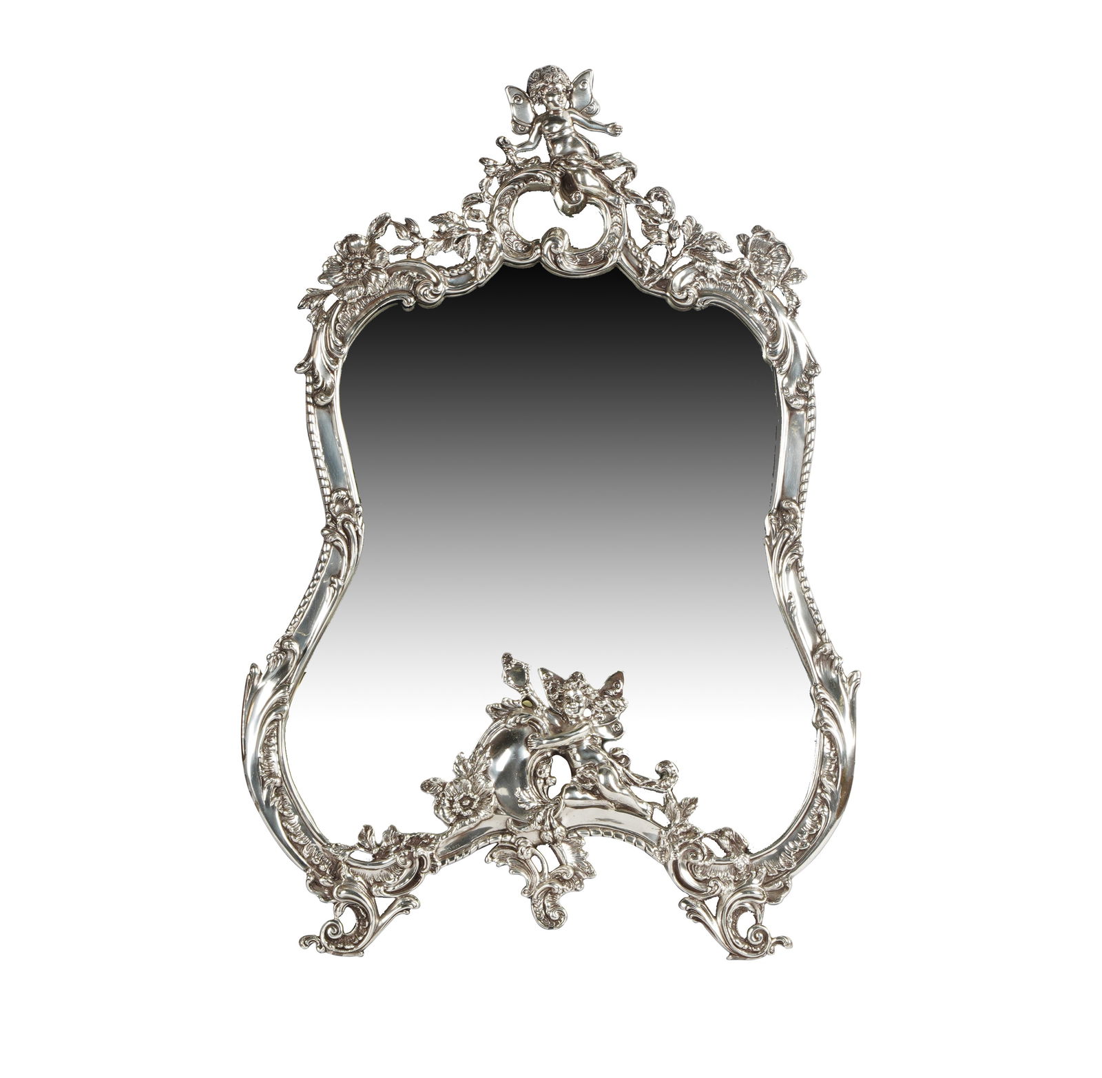 American Sterling Rococo-Style Table Mirror (1 of 8)