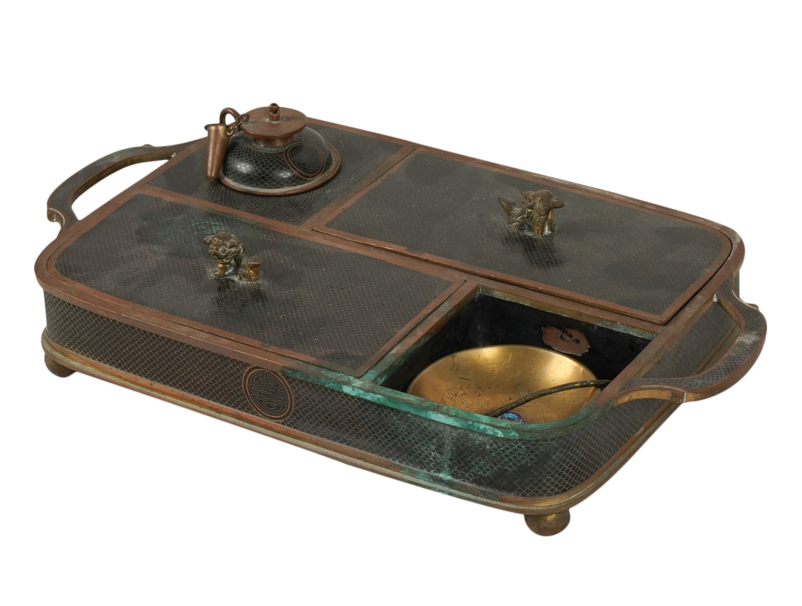 Asian Cloisonne Smoking Set (1 of 11)