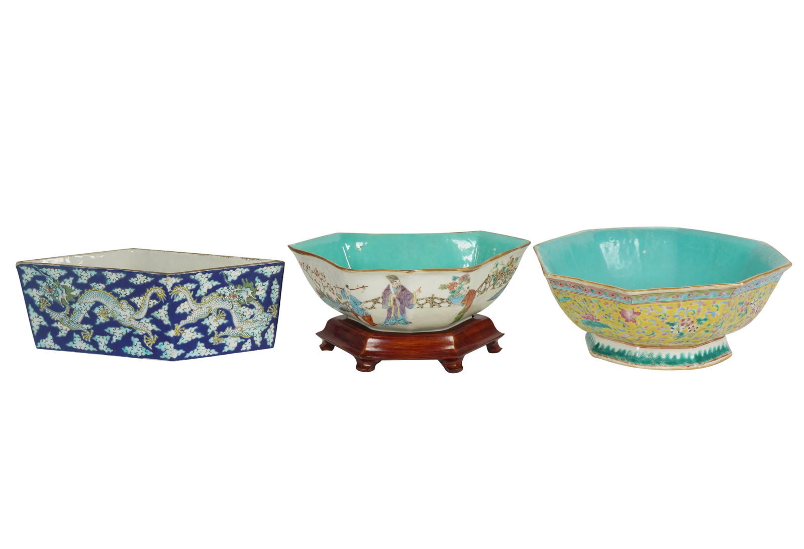 Three Chinese Porcelain Bowls (1 of 8)