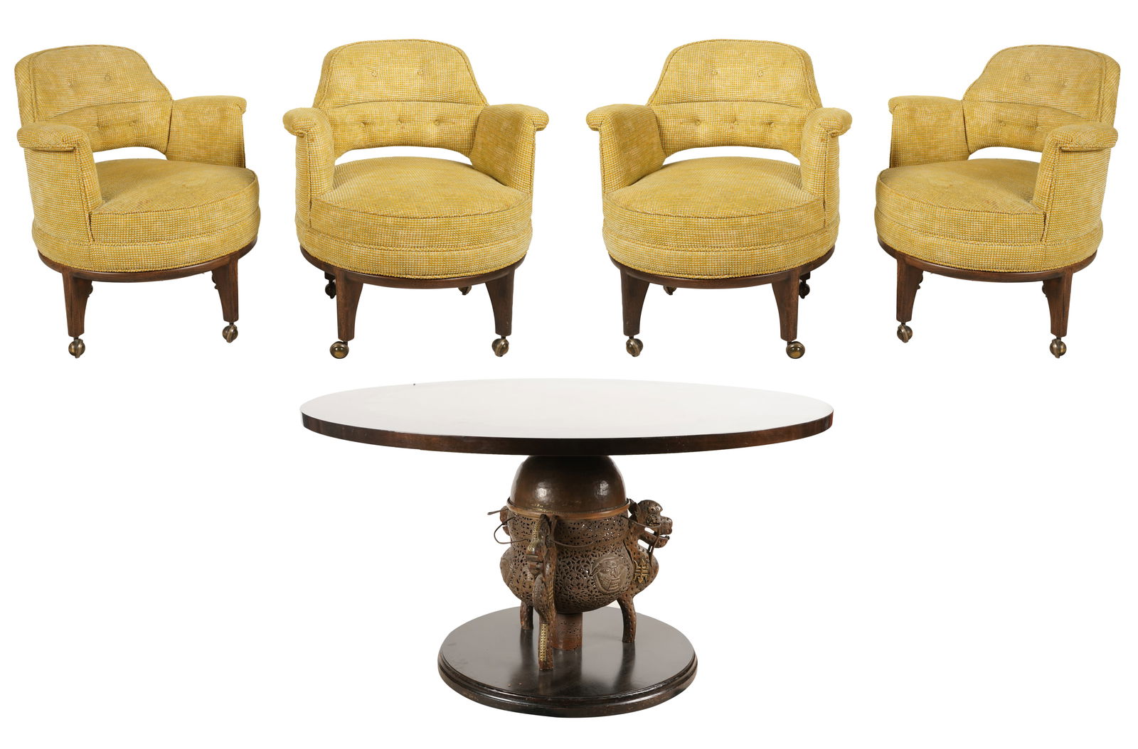 Monteverdi-Young Game Table with Four Chairs (1 of 17)