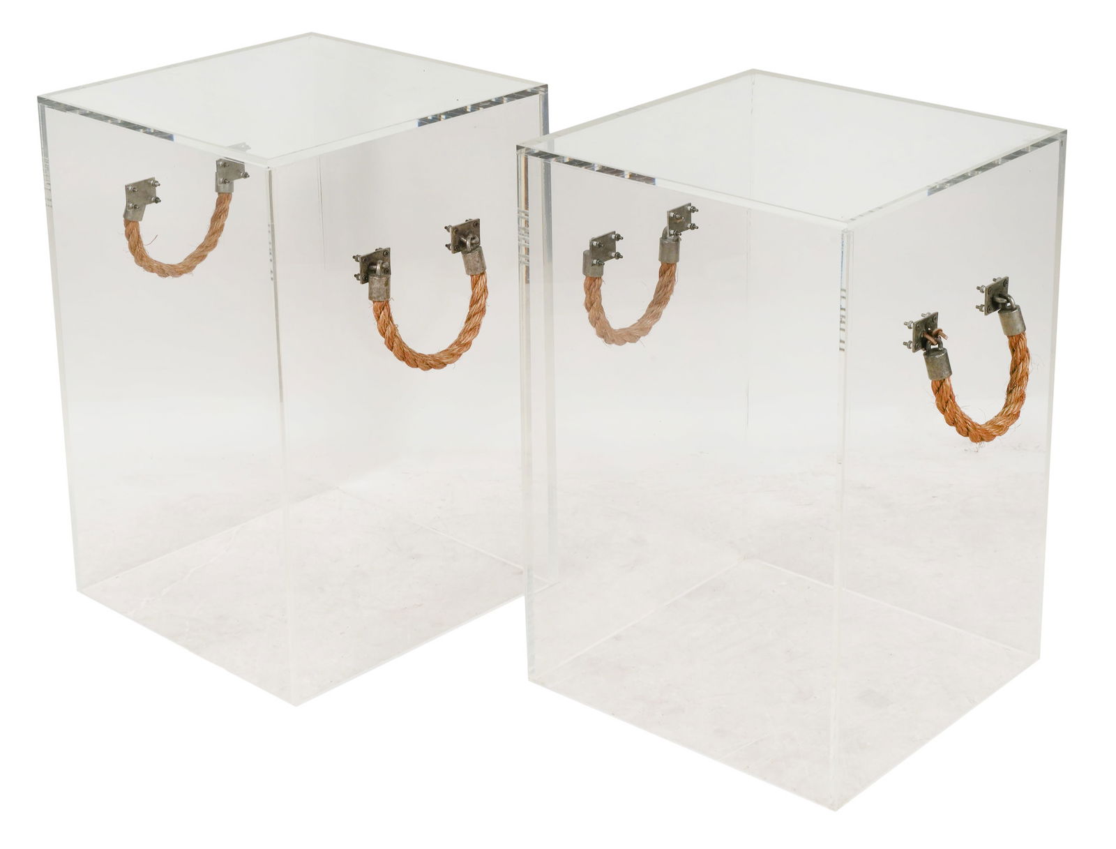 Pair of Acrylic Cube Side Tables (1 of 6)