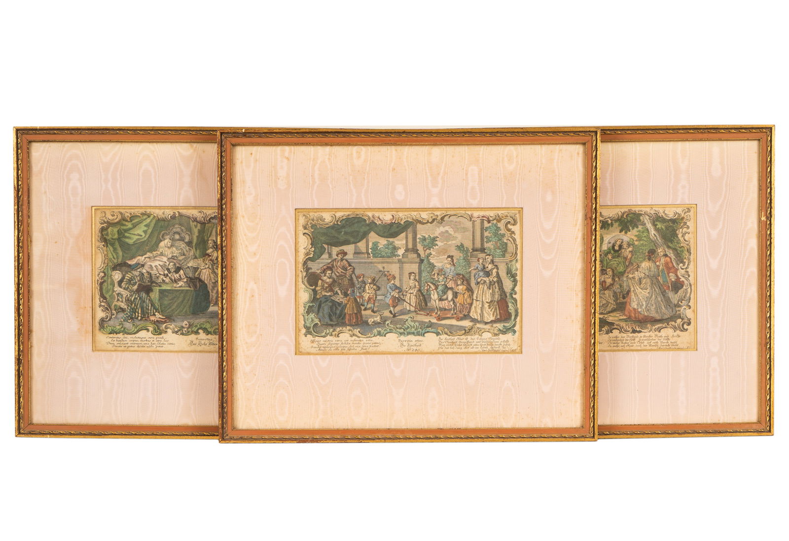 Three German Hand-Colored Engravings (1 of 14)