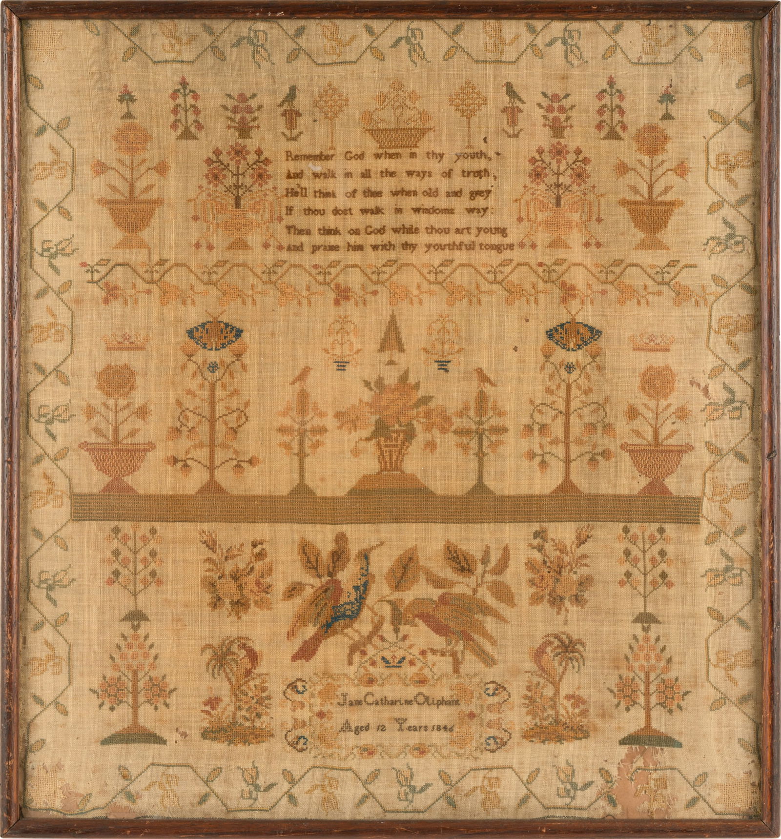 19th Century Embroidery Sampler (1 of 8)