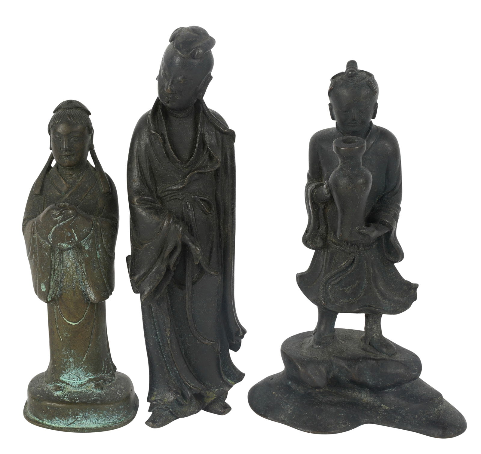 Group of Chinese Bronze Figures (1 of 8)