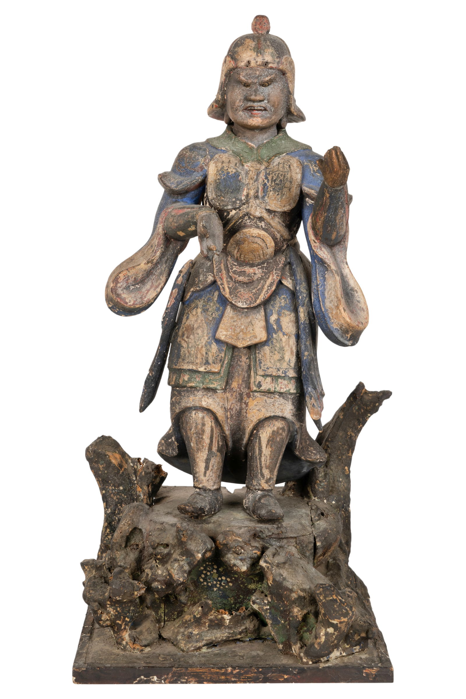 Carved and Painted Wood Samurai Figure (1 of 13)