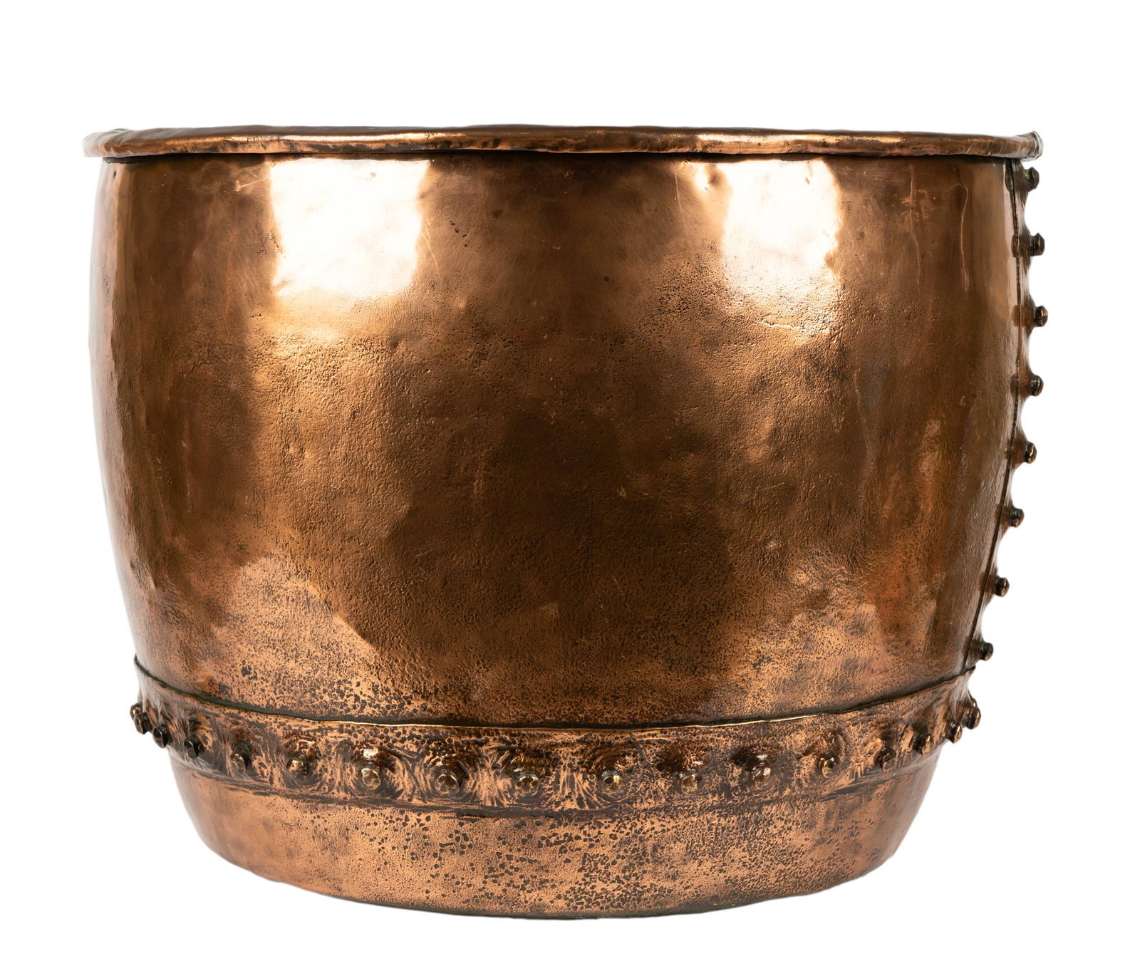 Antique Arts and Crafts Copper Cauldron (1 of 11)