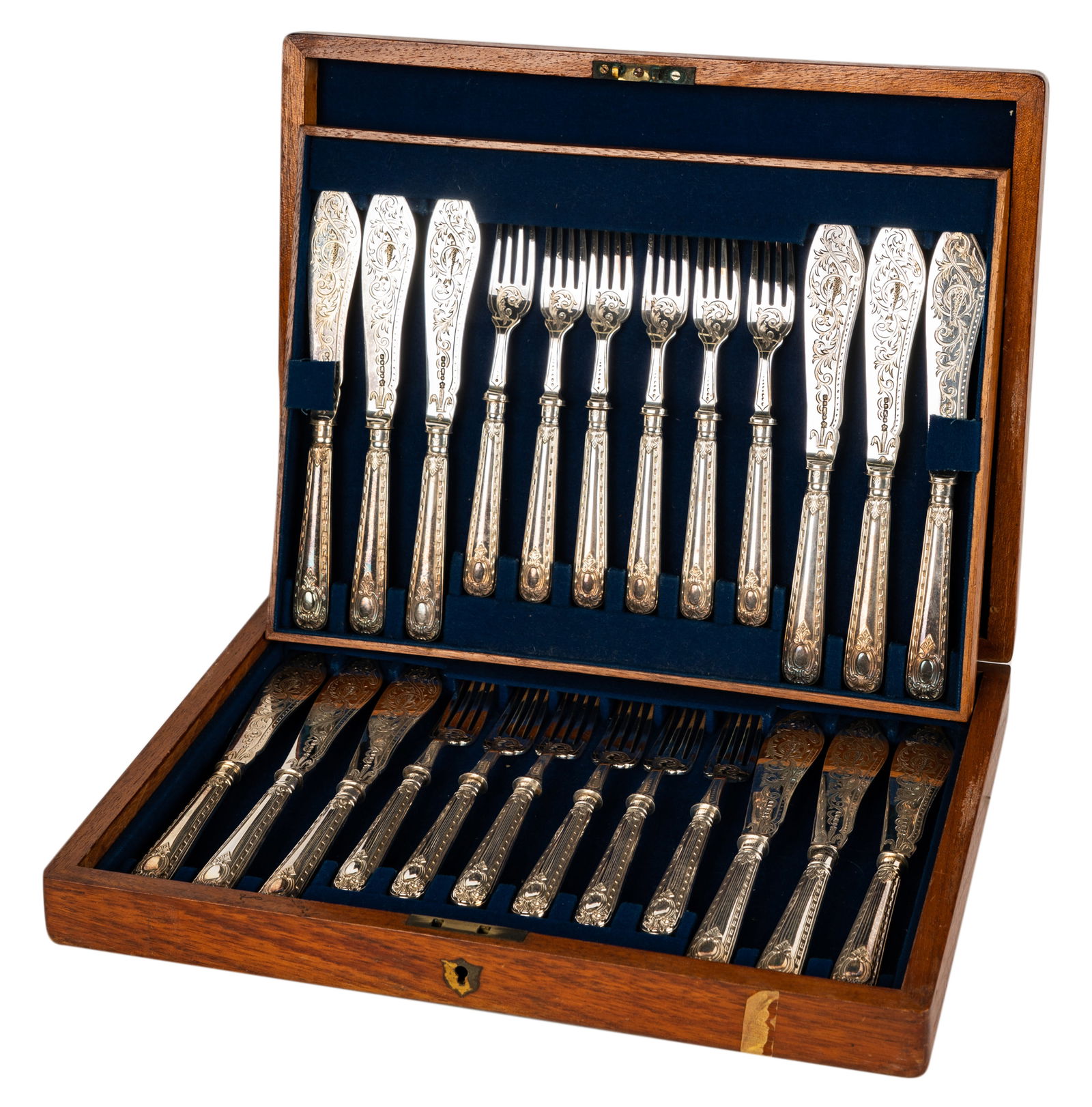 Victorian Silver-plate Fish Service (1 of 11)