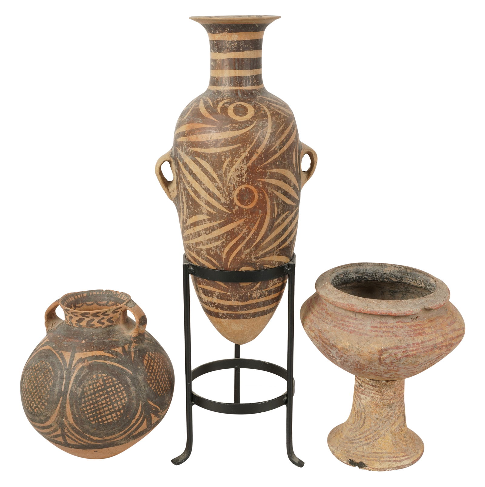 Three Neolithic Chinese Pottery Vessels (1 of 8)