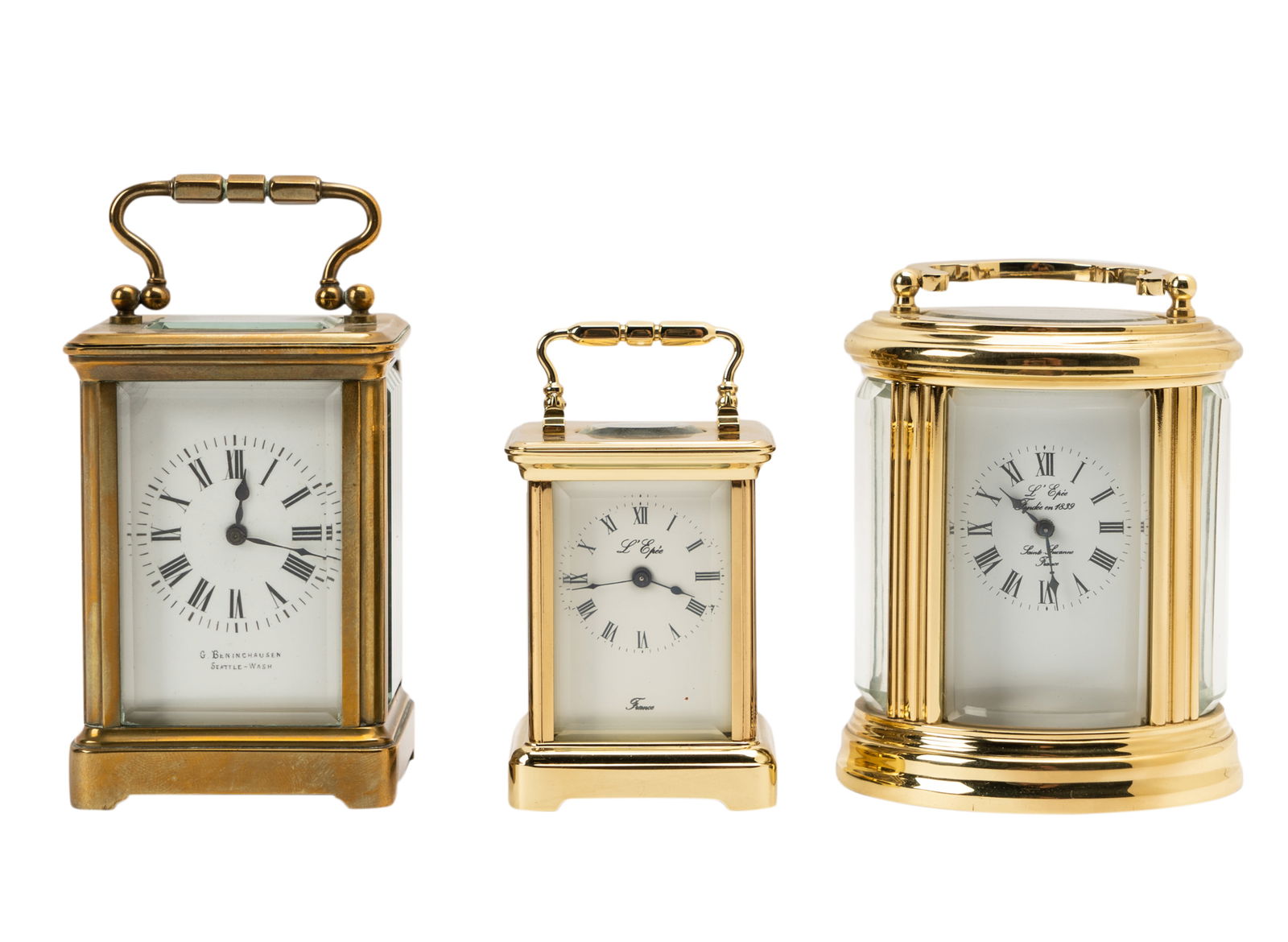 Three Assorted Brass Carriage Clocks (1 of 19)