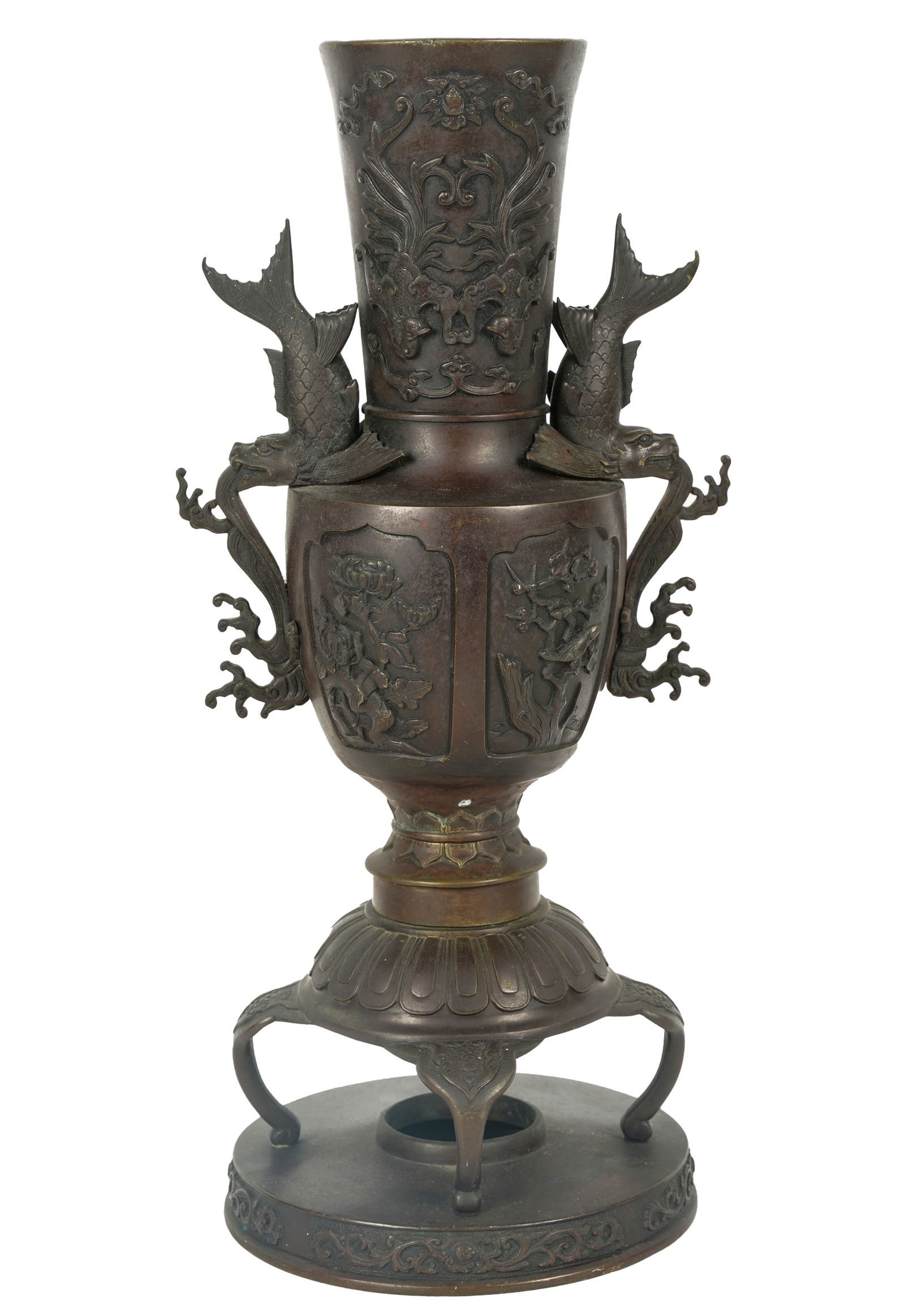 Japanese Bronze Usabata Vase (1 of 9)