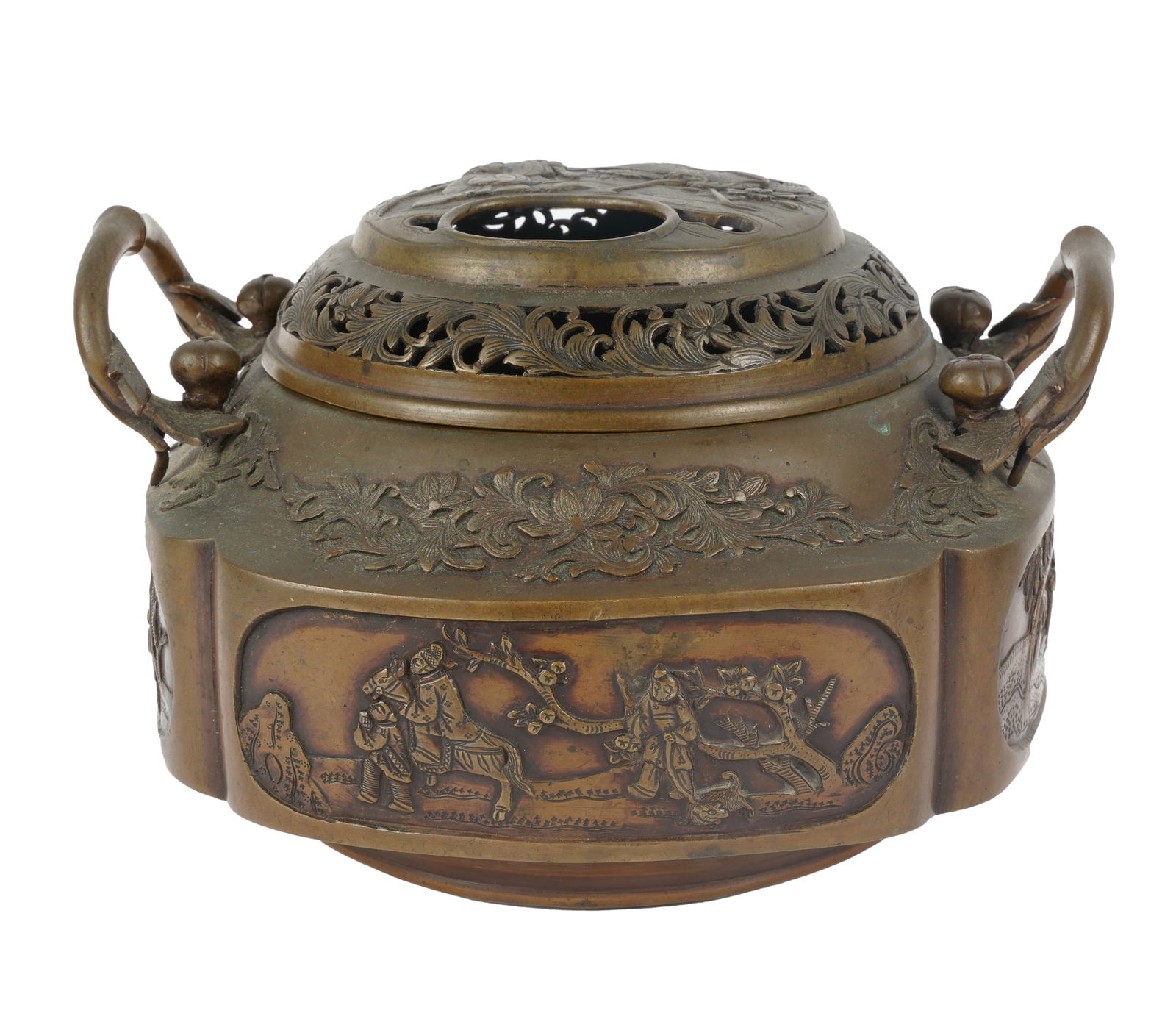 Japanese Bronze Brazier (1 of 8)