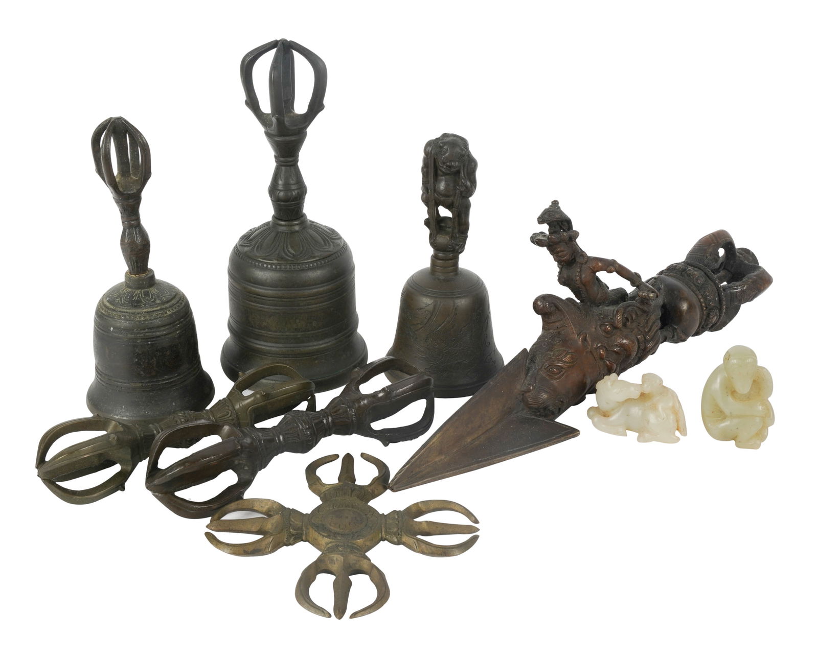 Group of Tibetan Bronze Artifacts (1 of 13)