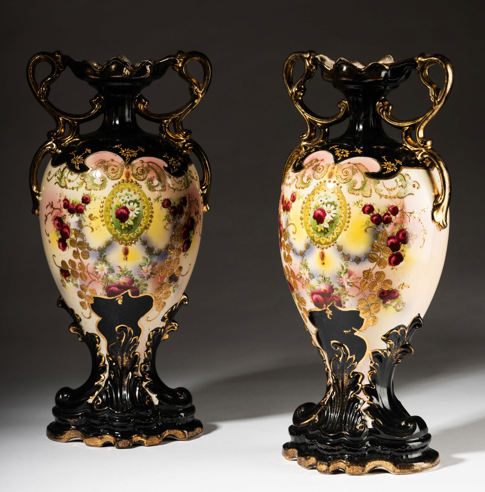Pair of English Pottery Urns (1 of 20)