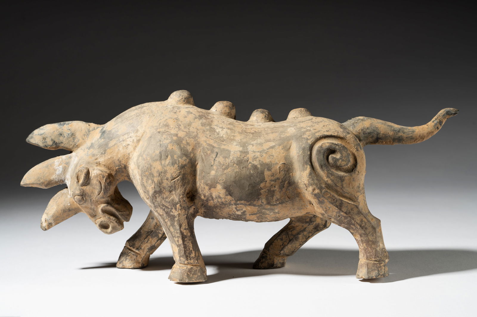 Chinese Pottery Figure of a Mythical Beast (1 of 8)