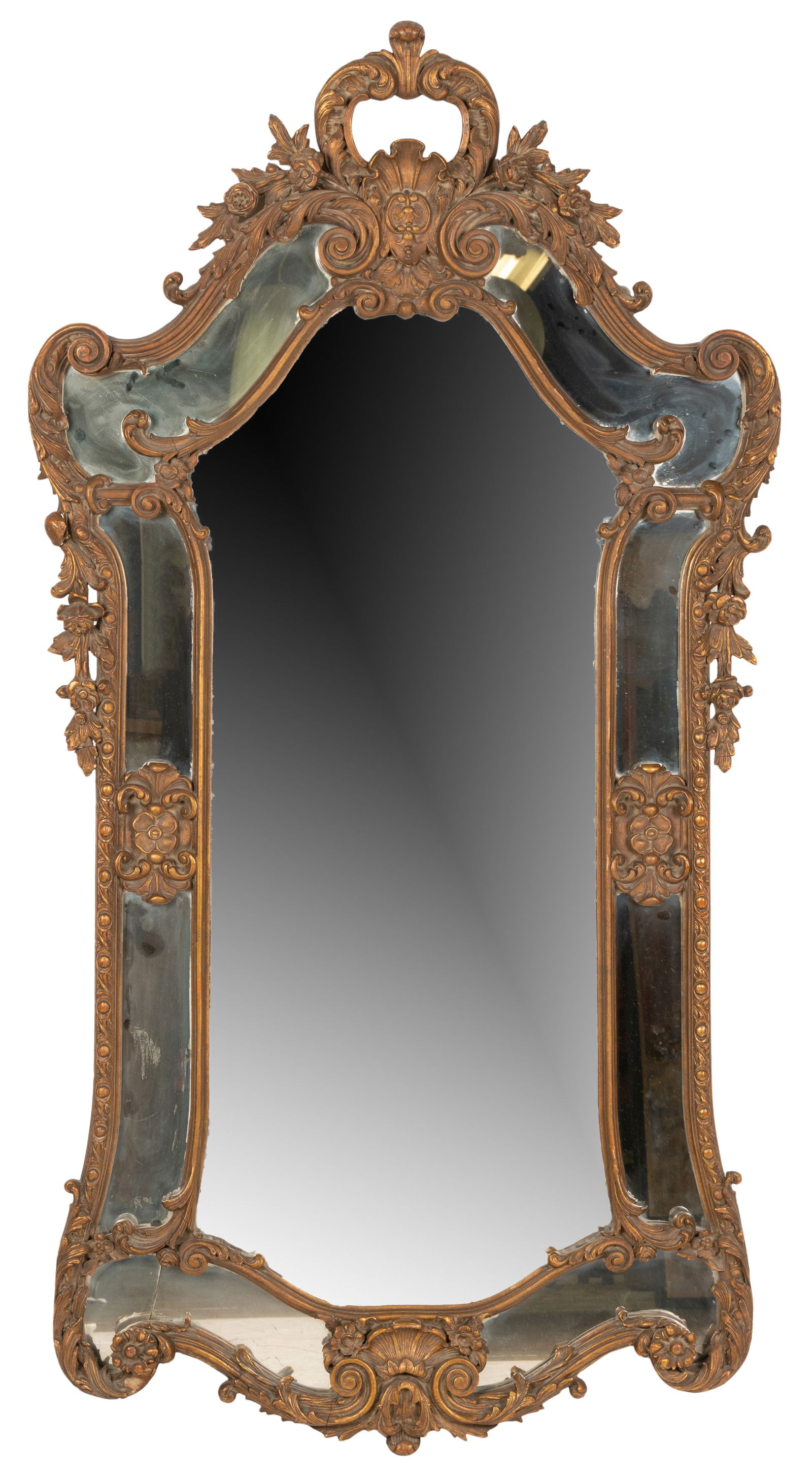 Italian Carved Giltwood Wall Mirror (1 of 7)