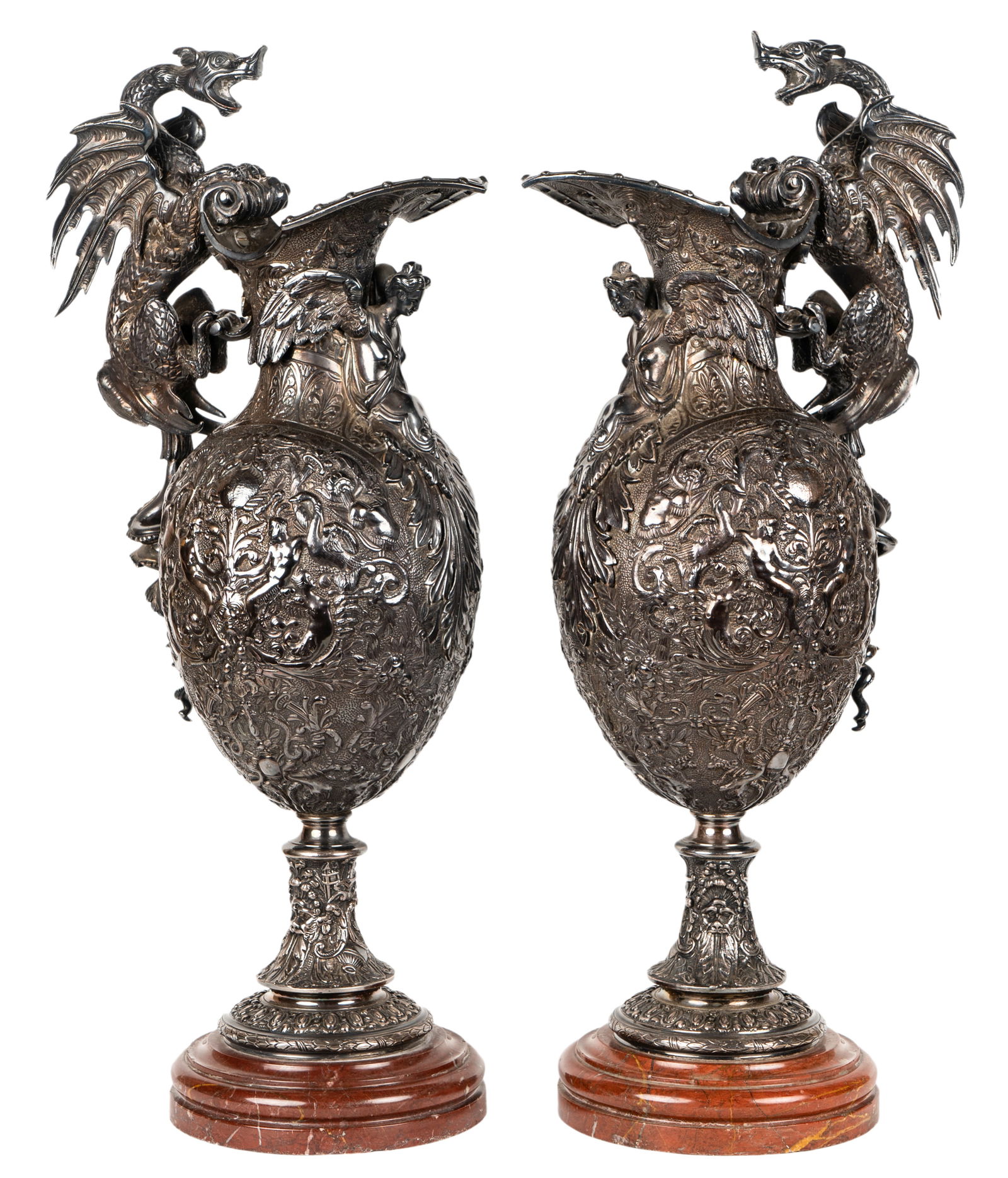 Collection of Larry Flynt: Pair of Renaissance Revival-Style Ewers (1 of 20)