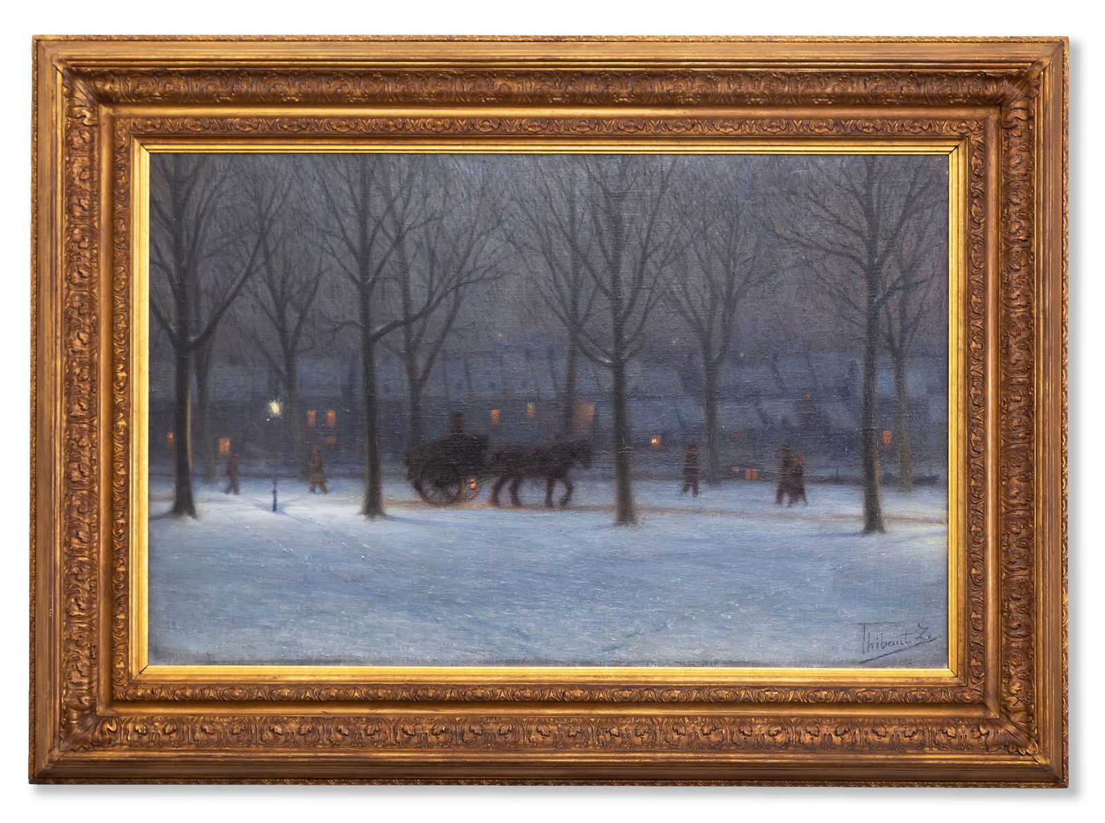 Zinobe Thibaut (20th Century): Winter Scene, Paris (1 of 17)
