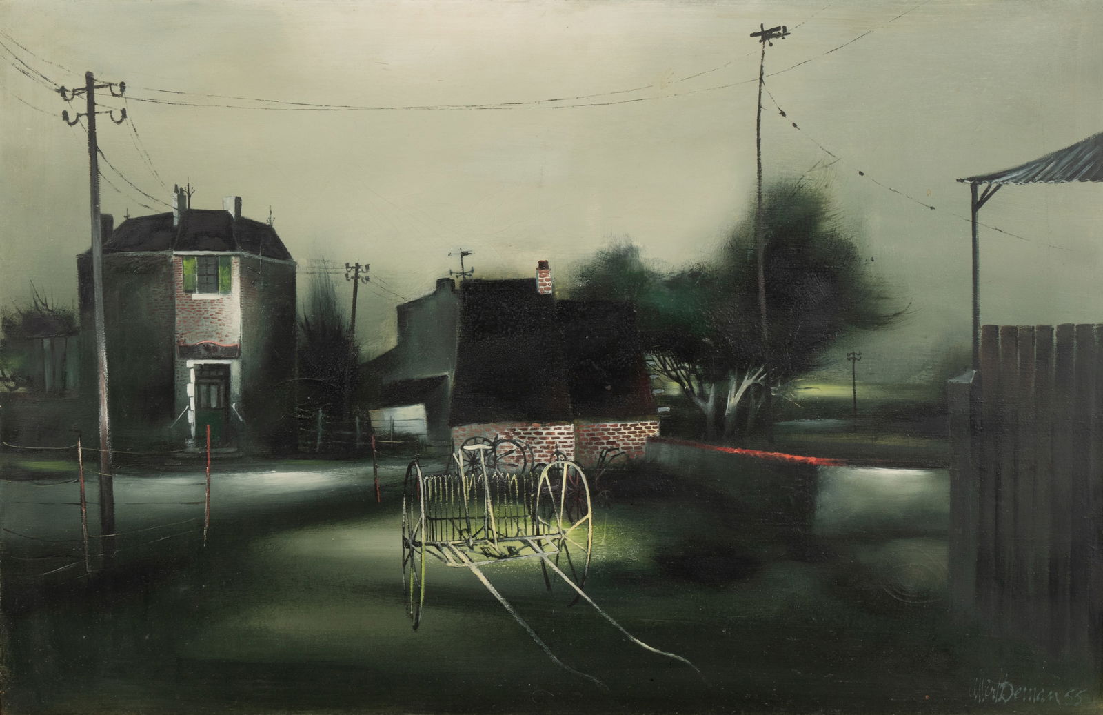 Albert Deman (1929 - 1996): Village Street Scene (1 of 9)