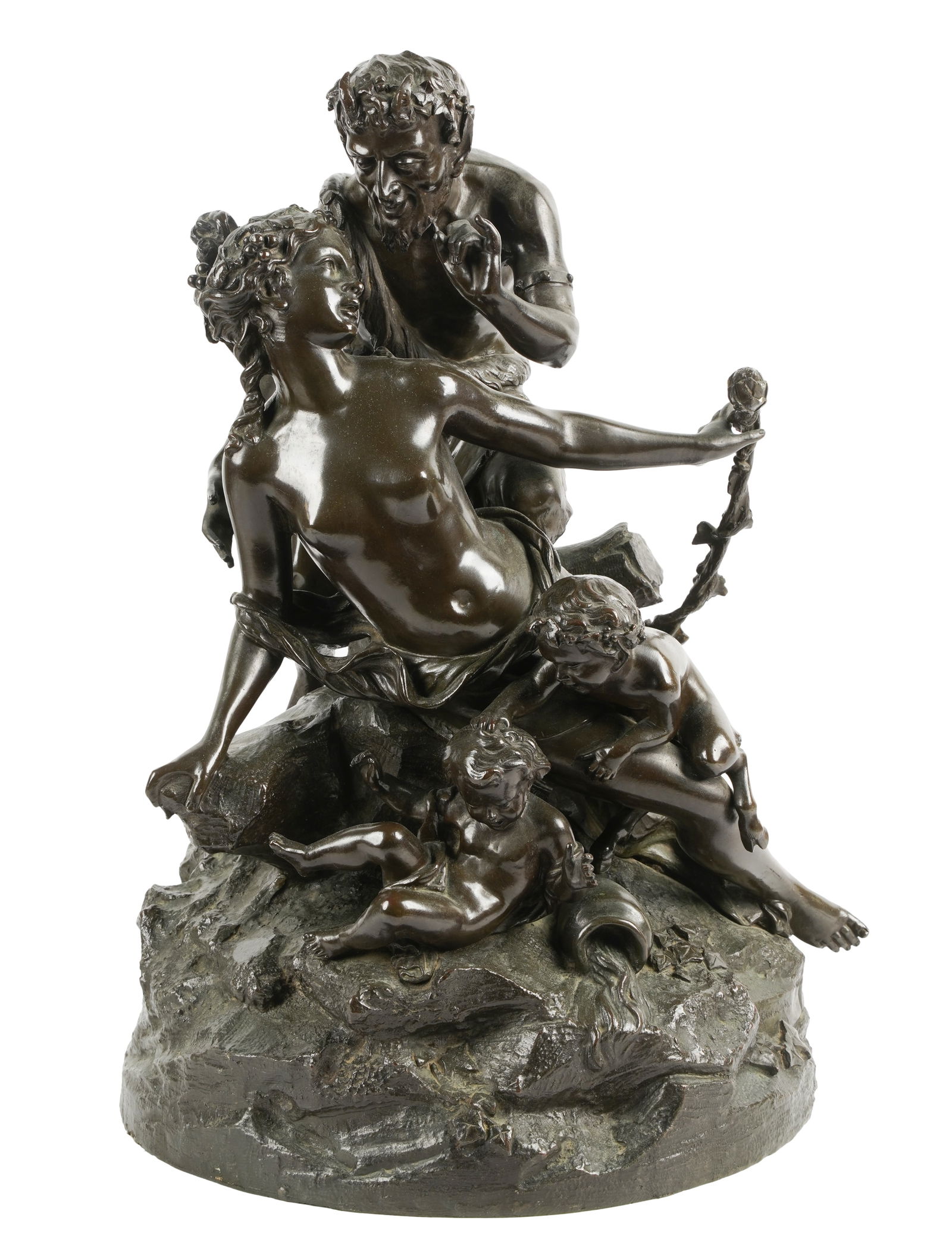 Patinated Bronze Figure of Pan and Ariadne (1 of 19)