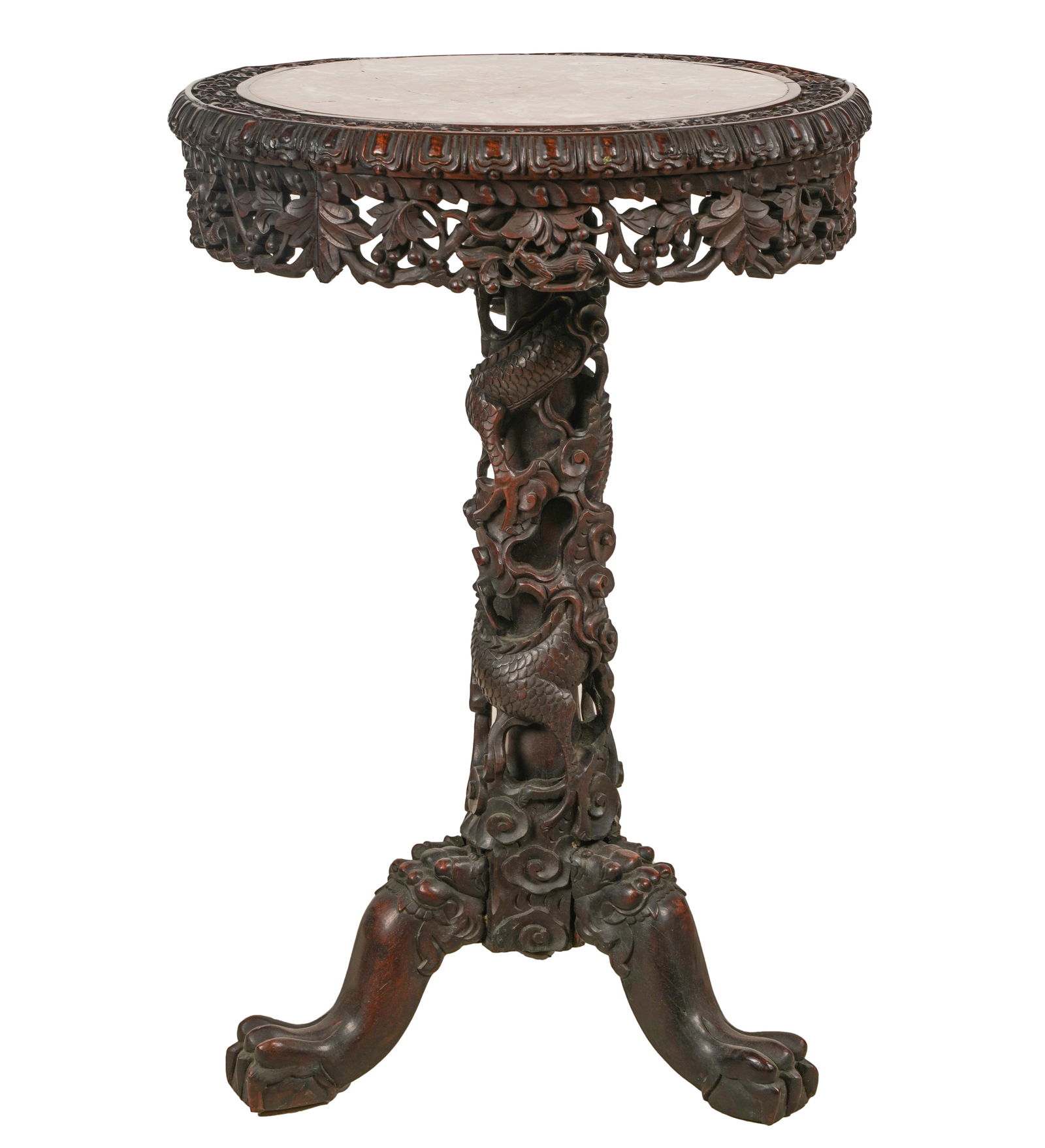 Anglo Indian Carved Wood Table (1 of 11)