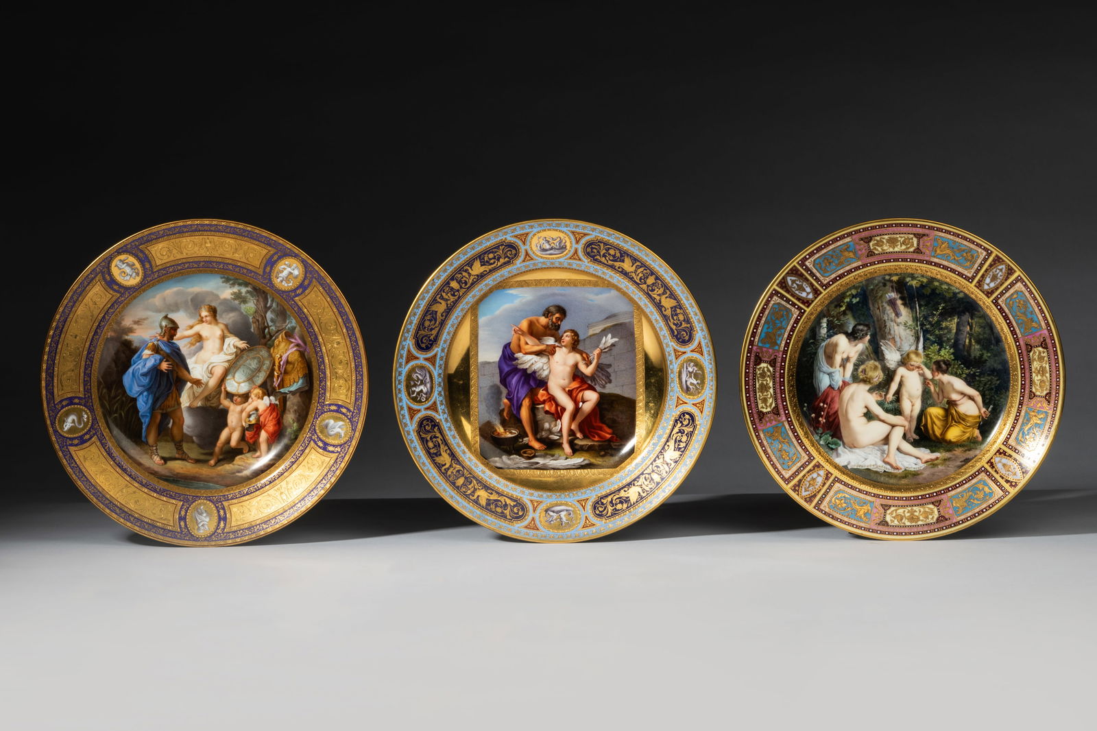 Three Royal Vienna Porcelain Cabinet Plates (1 of 20)