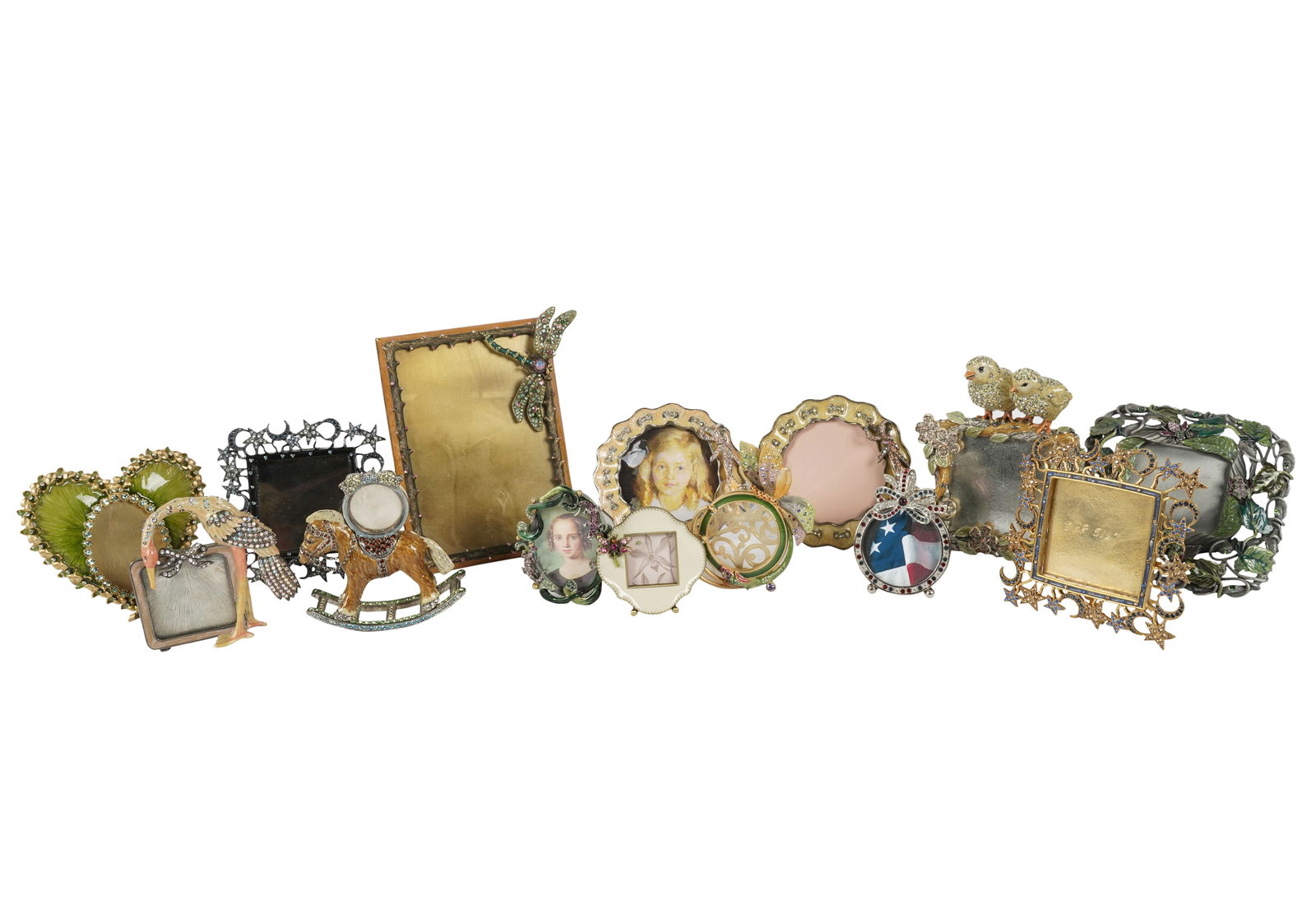 Group of Jay Strongwater Enamel Picture Frames (1 of 10)