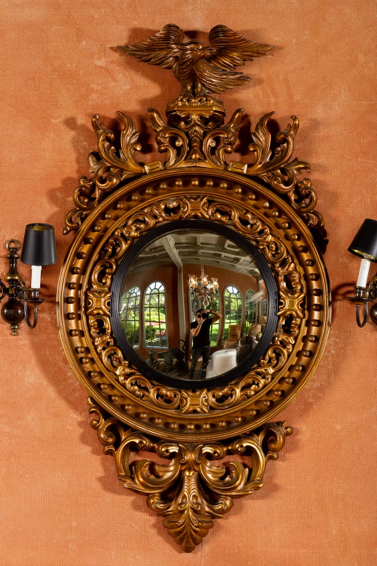 Federal-Style Convex Wall Mirror (1 of 15)
