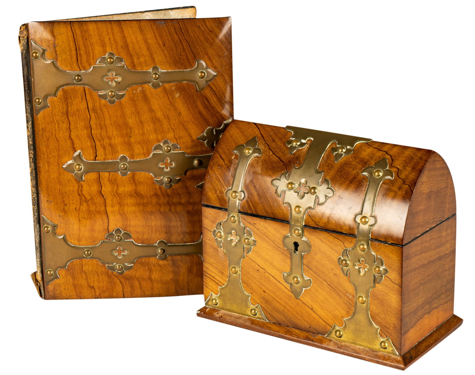 Victorian Brass-Mounted Document Box and Portfolio Cover (1 of 15)