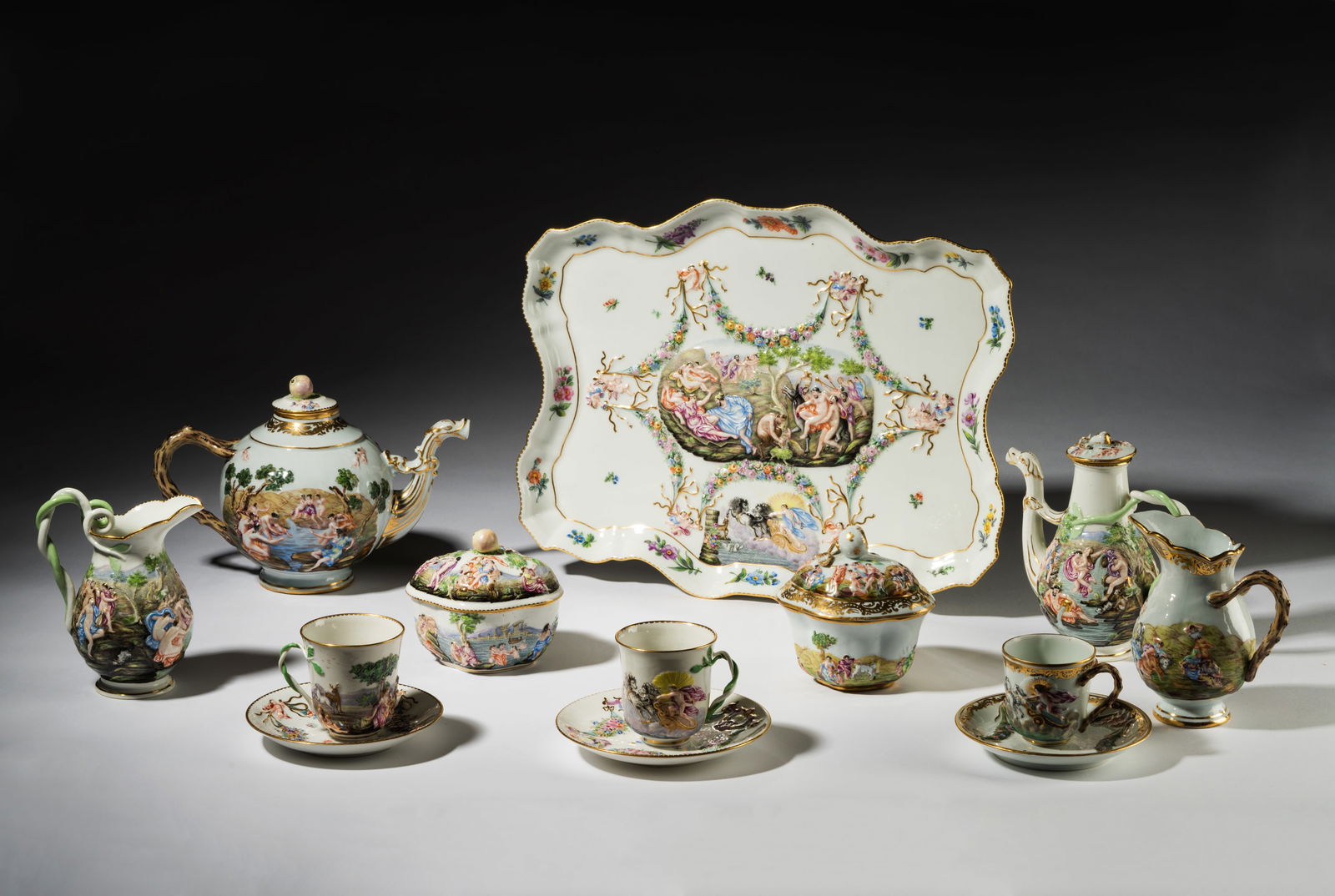 Capodimonte Porcelain Tea Service (1 of 14)