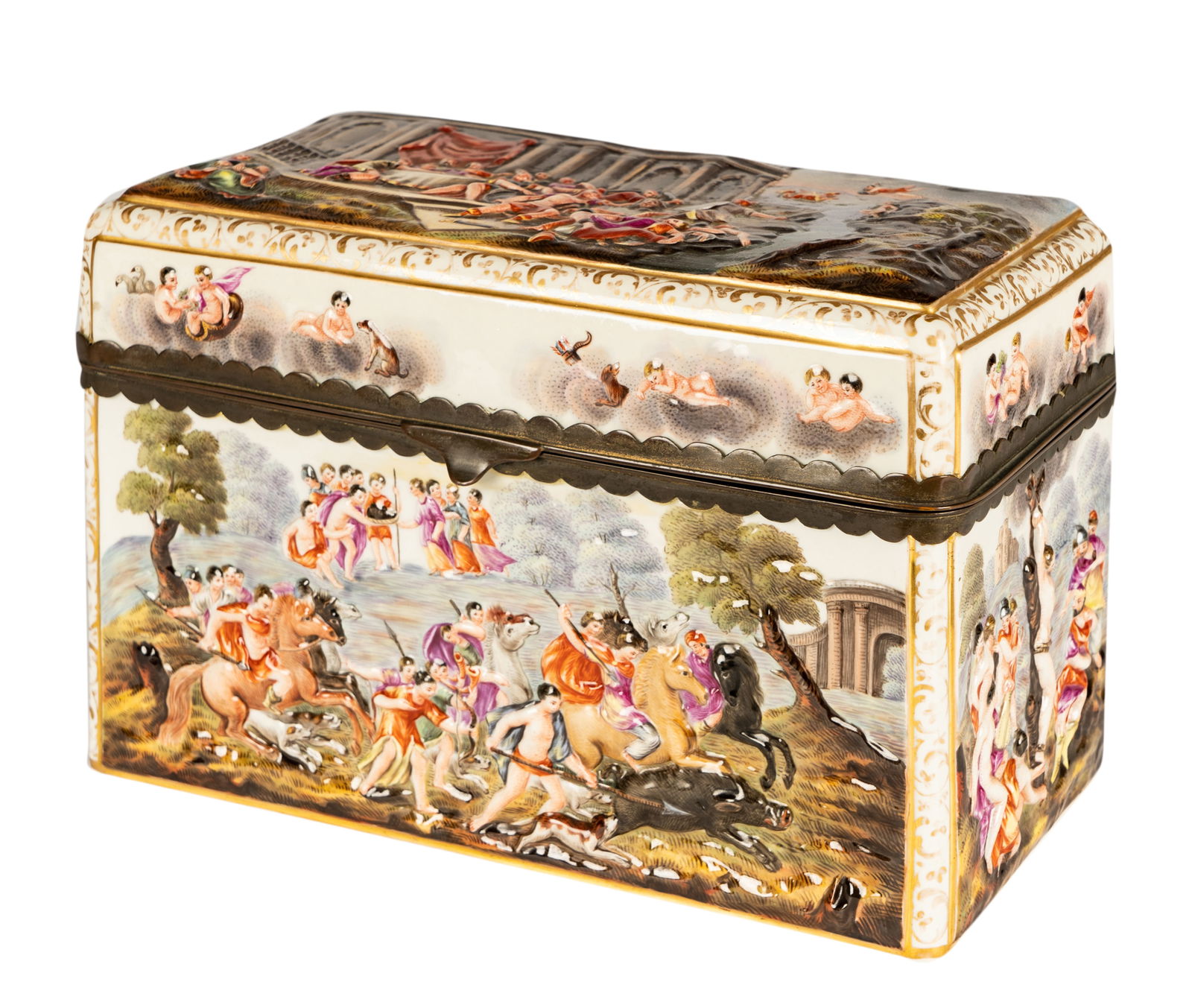 Capodimonte Porcelain Table Box (1 of 8)