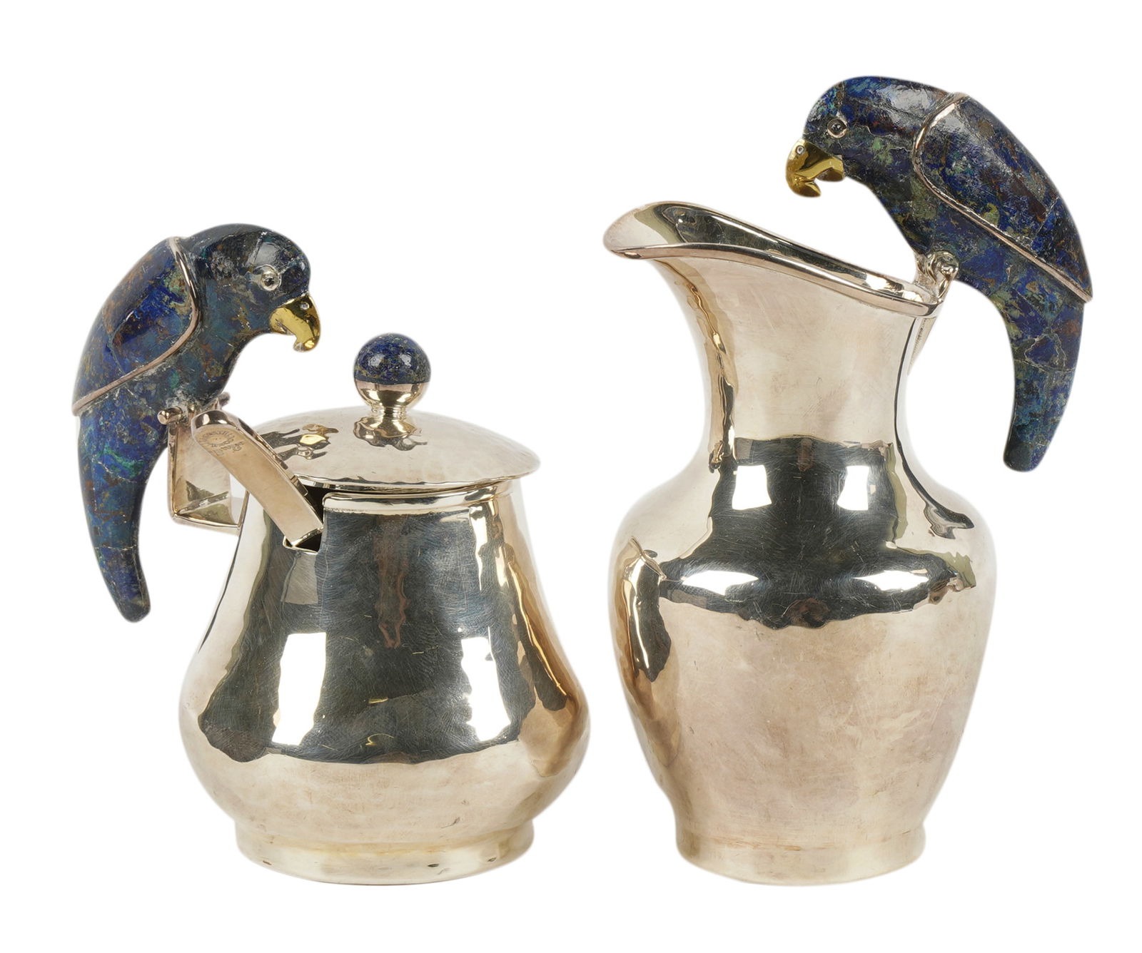 Los Castillos Silver-plate Creamer and Sugar (1 of 8)