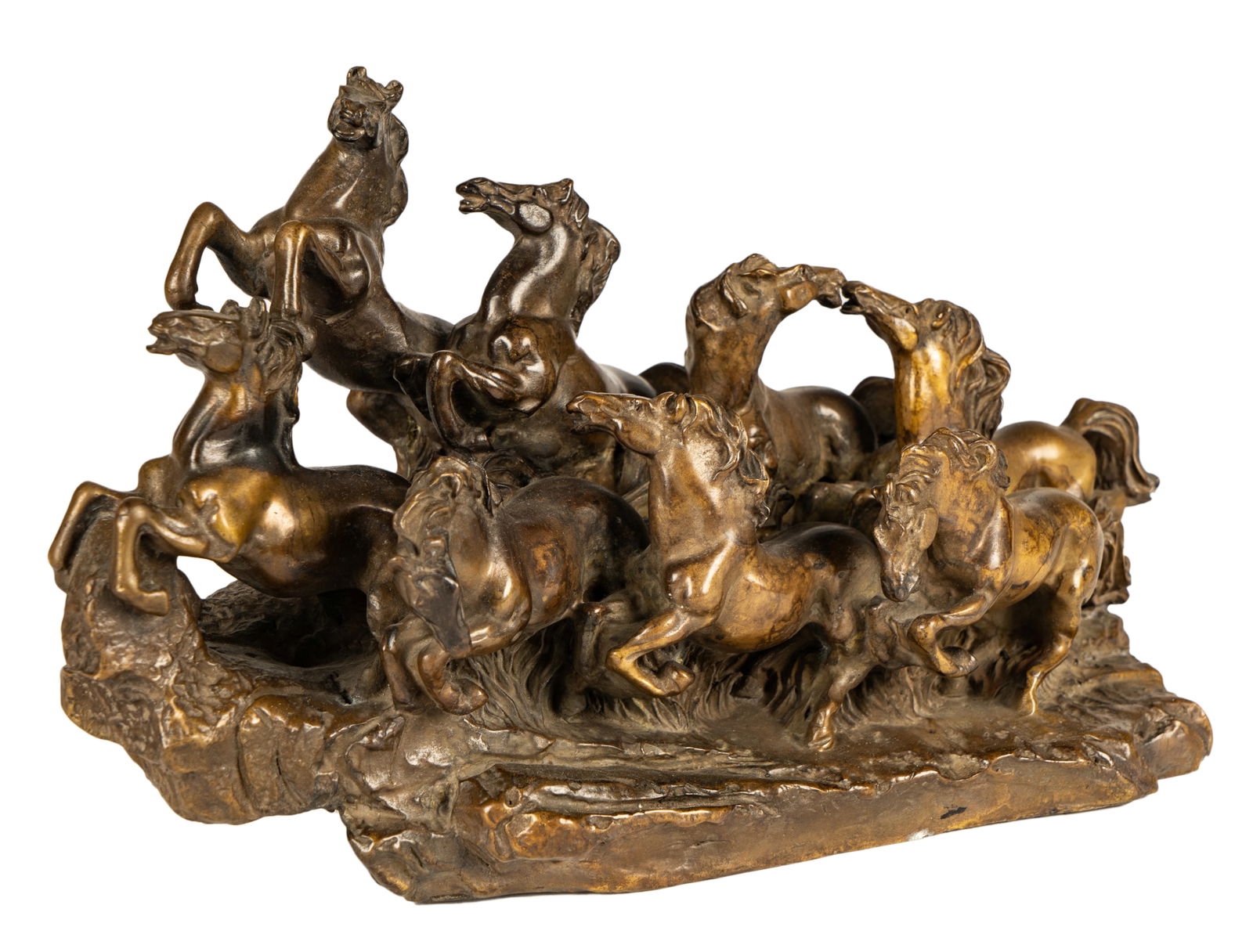 Bronze Figural Group of Horses (1 of 15)