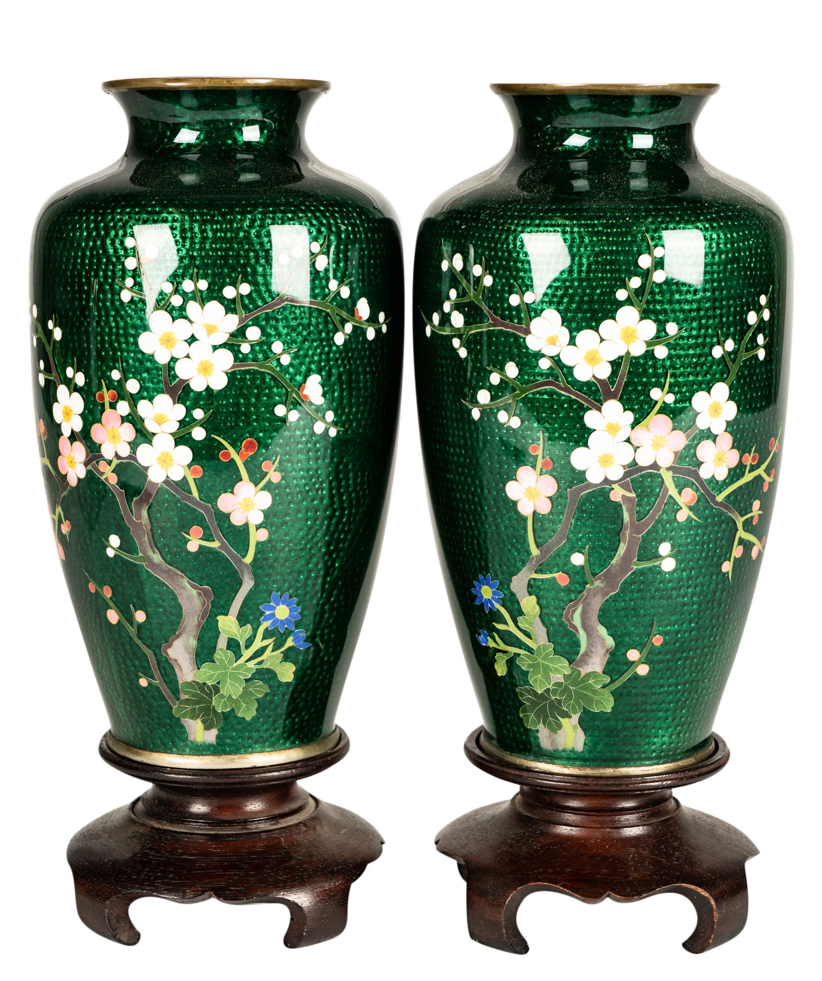 Pair of Asian Enamel Vases (1 of 14)