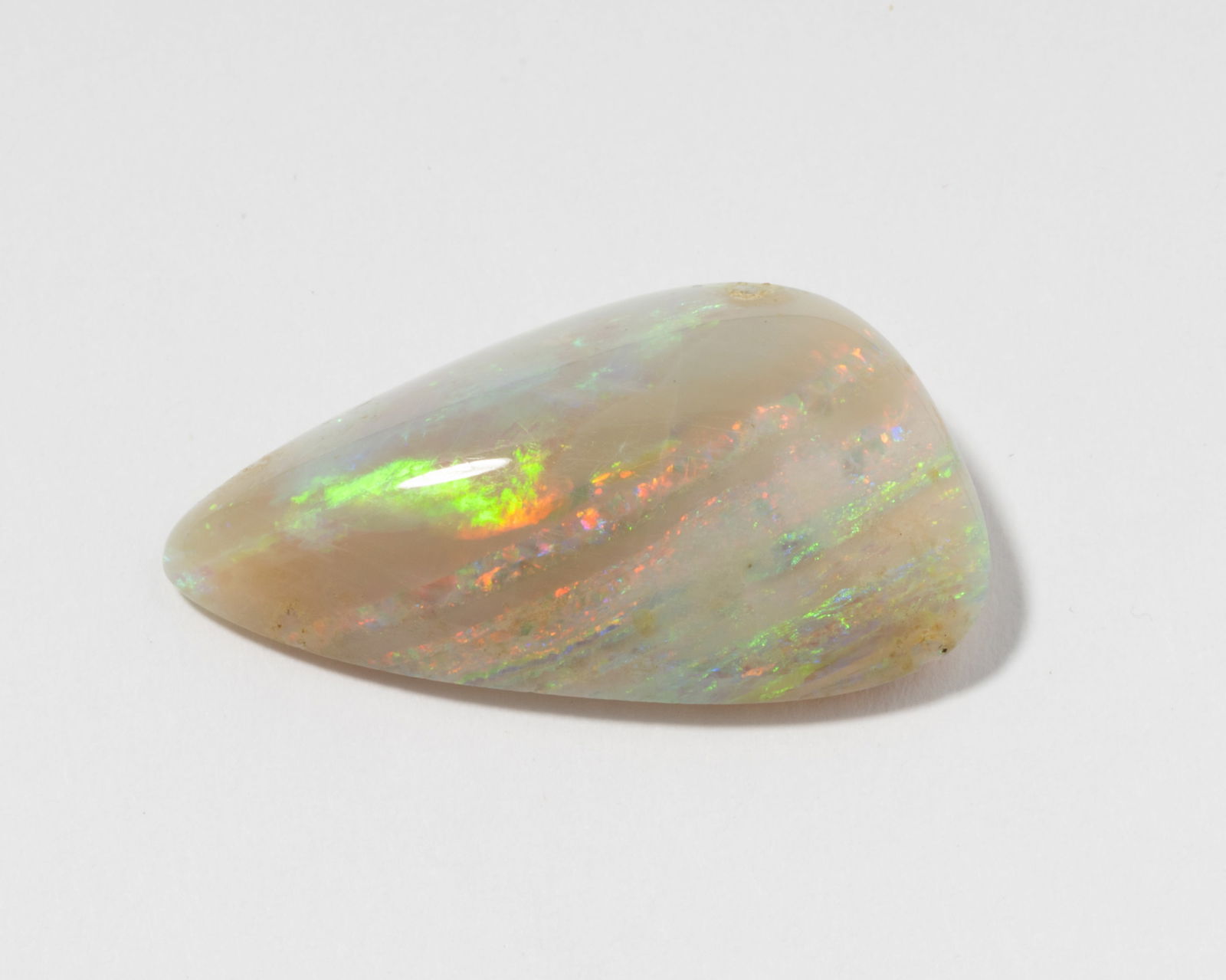 Loose Pear Shape Cabochon Cut White Opal (1 of 4)